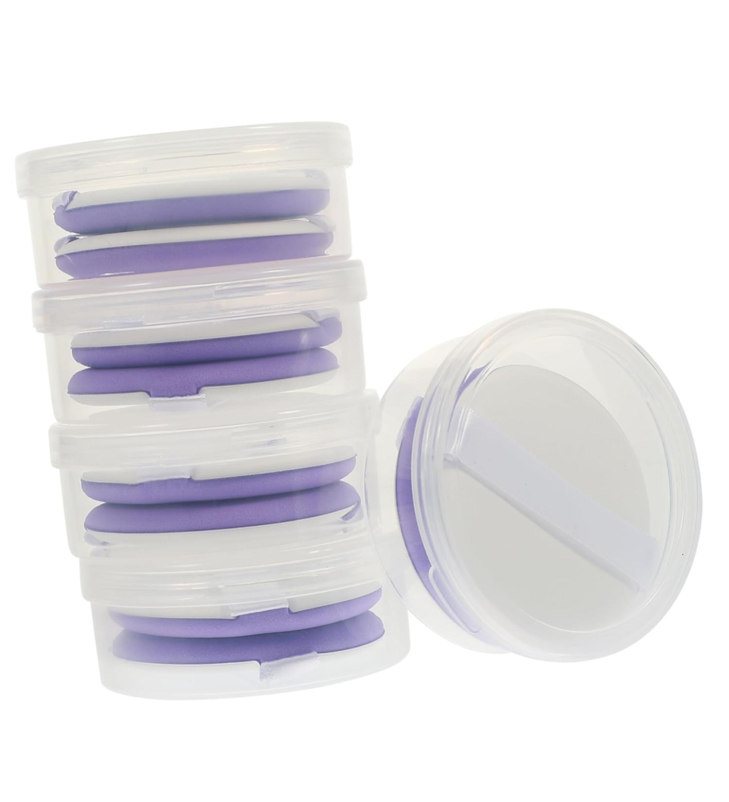 POPETPOP 5 Sets Puff Round Sponges for Foundation Puffs for Foundation Puffs Mineral Makeup Loose Powder Makeup Pads Miss Hydrophilic Non-latex Absorb Water Purple Beauty Powder - Buy Online on GoSupps.com