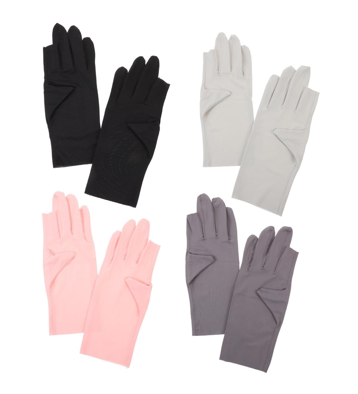 Beavorty 4 pairs UV Nail Gloves UV Protection Gloves Anti UV Gloves Salon Manicure Gloves - Buy Online on GoSupps.com