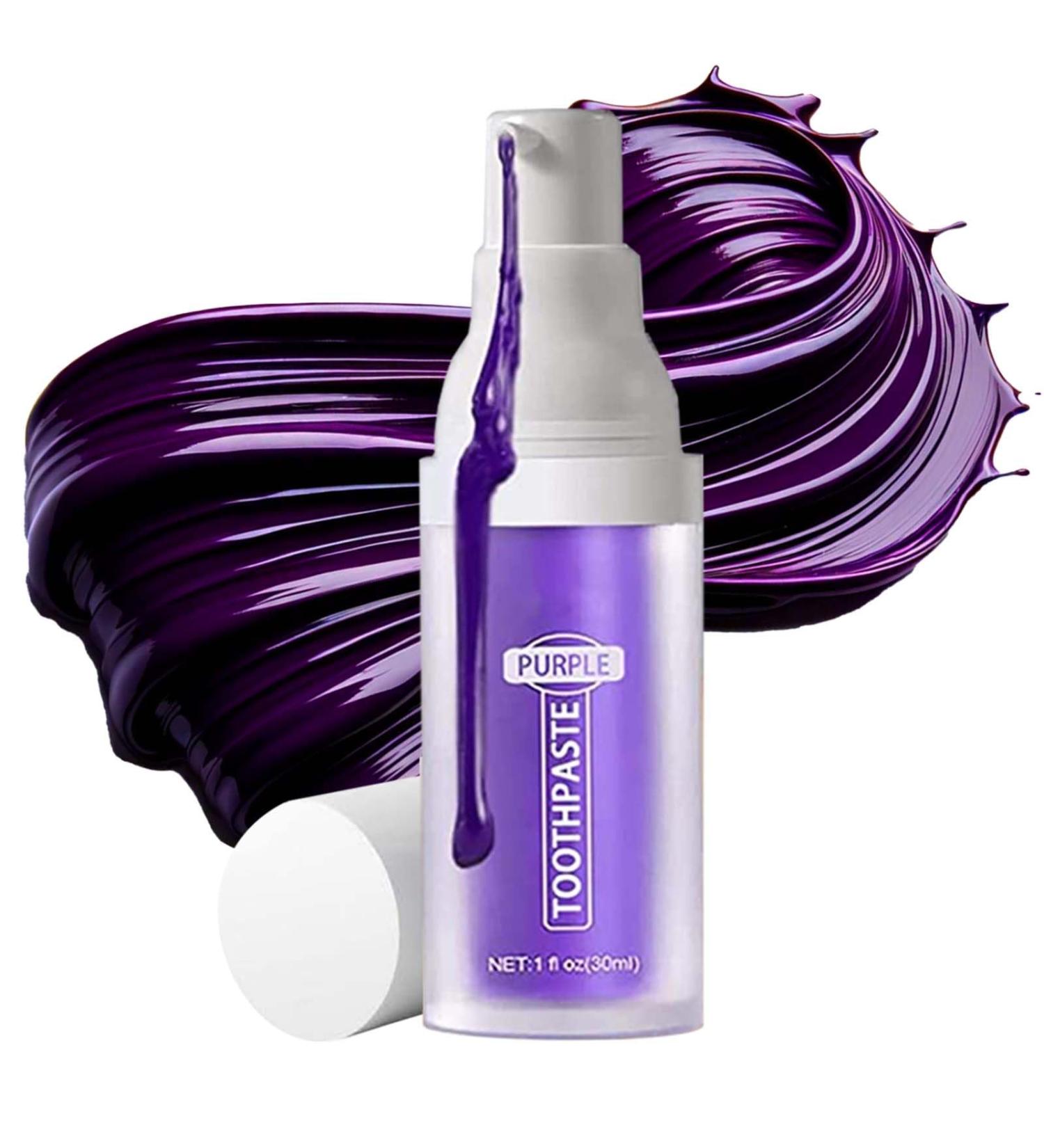 Purple Toothpaste for Teeth Whitening Purple Teeth Whitening Purple Whitening Toothpaste Purple White Teeth Professional Teeth Whitening Purple Toothpaste - Buy Online on GoSupps.com