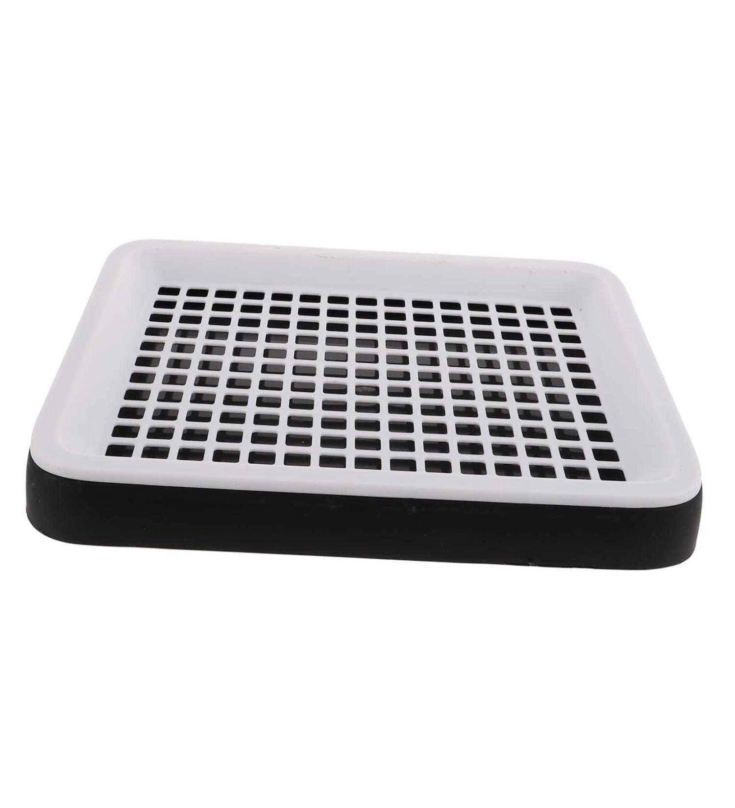 HAPINARY Box Hamster Toilet Bunny Trainer Toilet Plastic Pet Toilet -Fall Bunny Potty Rabbit Training Potty Rabbit Potty Bunny Cage Toilet Small Pet Cage Supply Bunny Pet Toilet 24.5X19.5X3CM Black - Buy Online on GoSupps.com