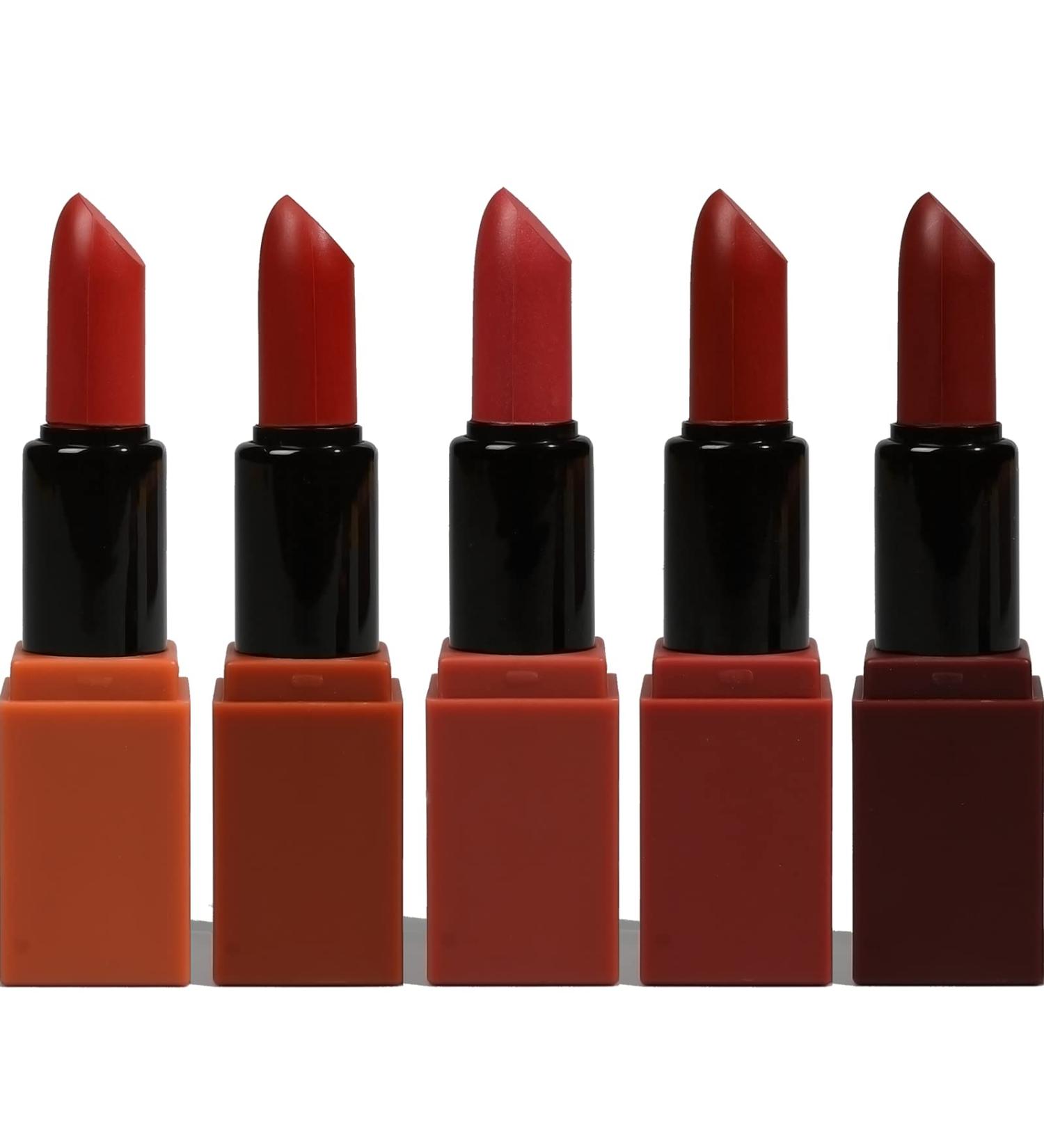 IS MINE 5PCS Matte Lipstick Set - Natural Nude Velvet Smooth & Waterproof Mini Lipsticks for Long-Lasting Color - Buy Online on GoSupps.com