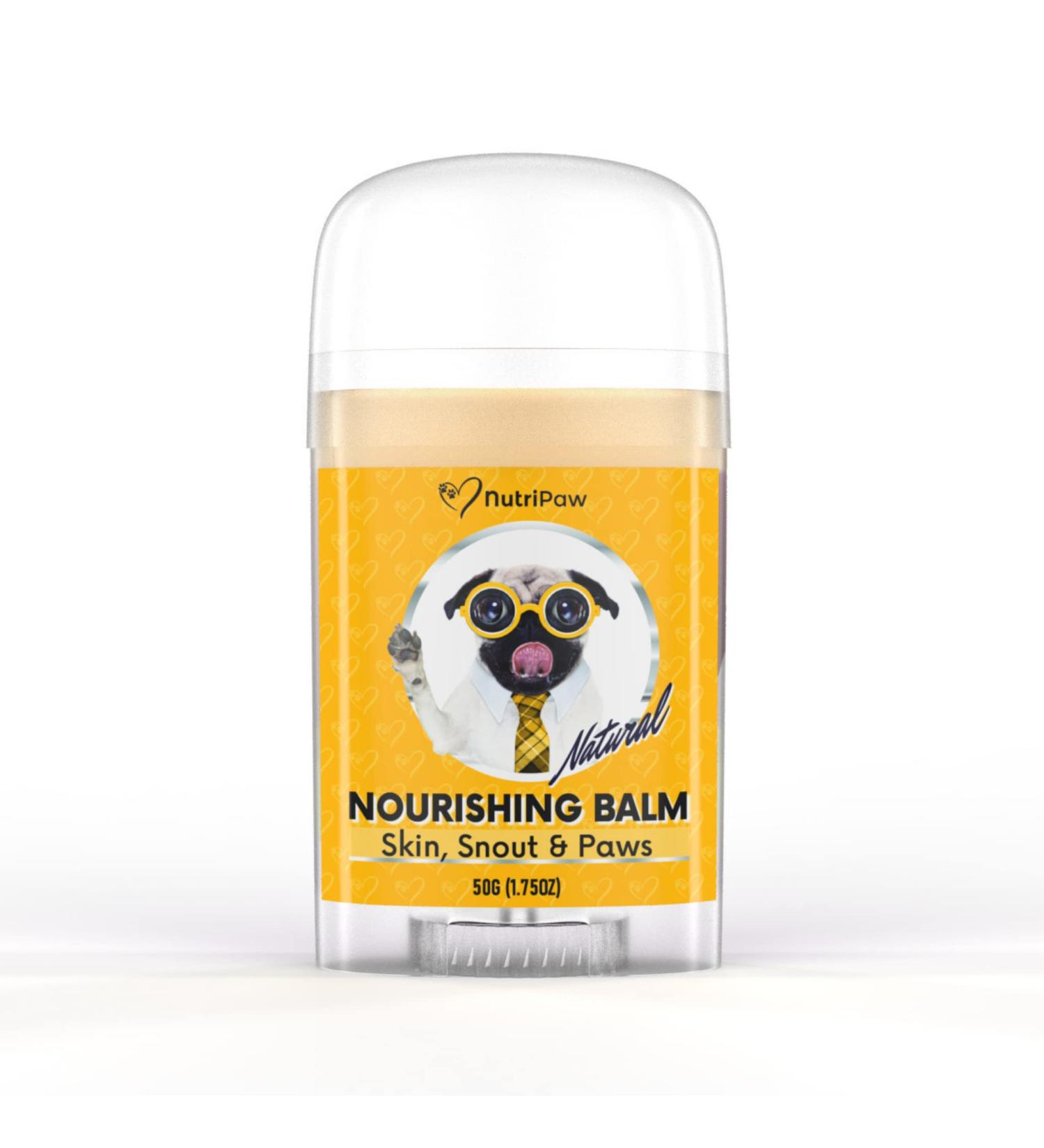 NutriPaw Nourishing Balm for Dogs & Cats - Soothes & Moisturizes Dry Skin on Snout & Paws - Easy to Apply - All Ages & Breeds - Buy Online on GoSupps.com