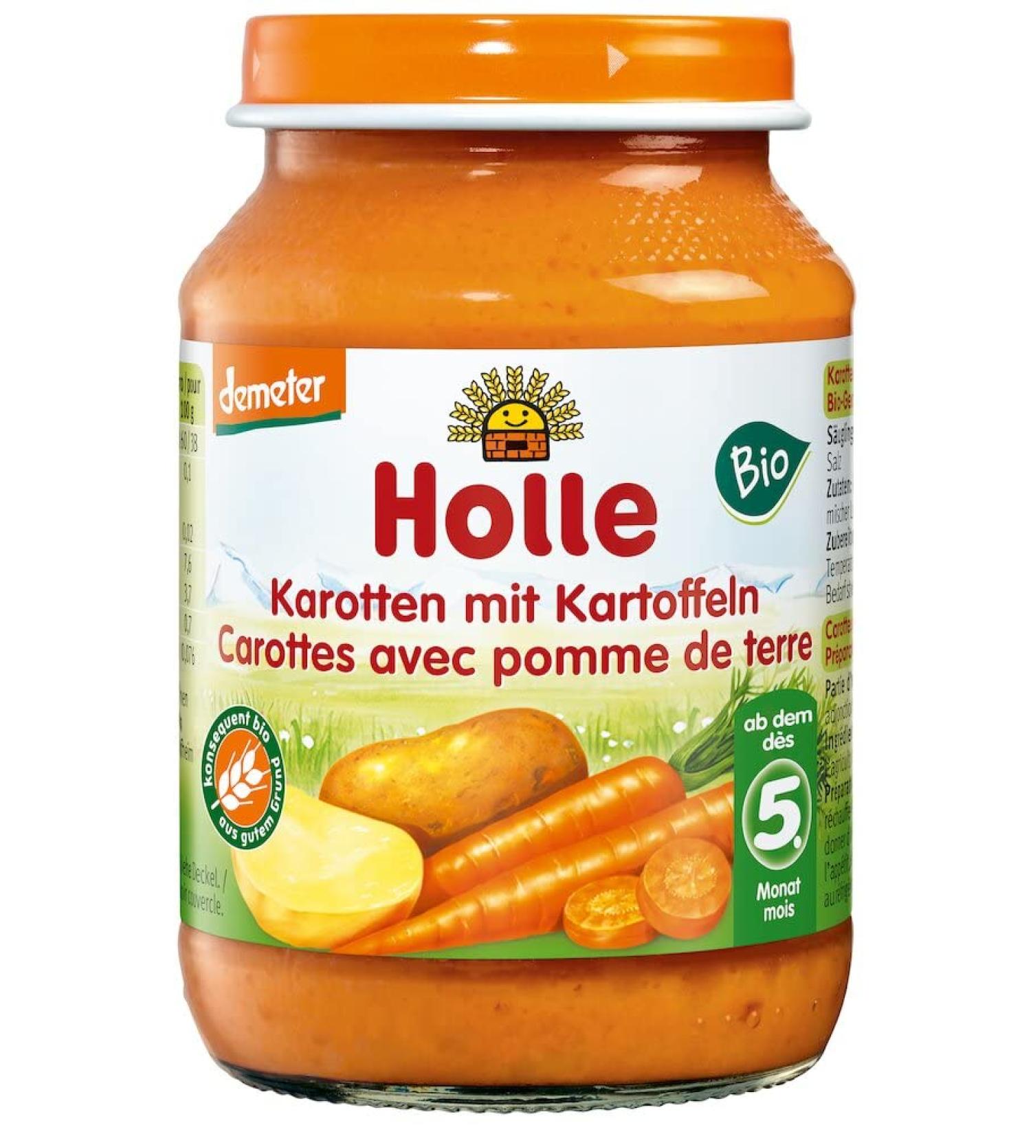 Holle Organic Carrots with Potatoes (6 x 190 gr) 190 g (pack of 6)