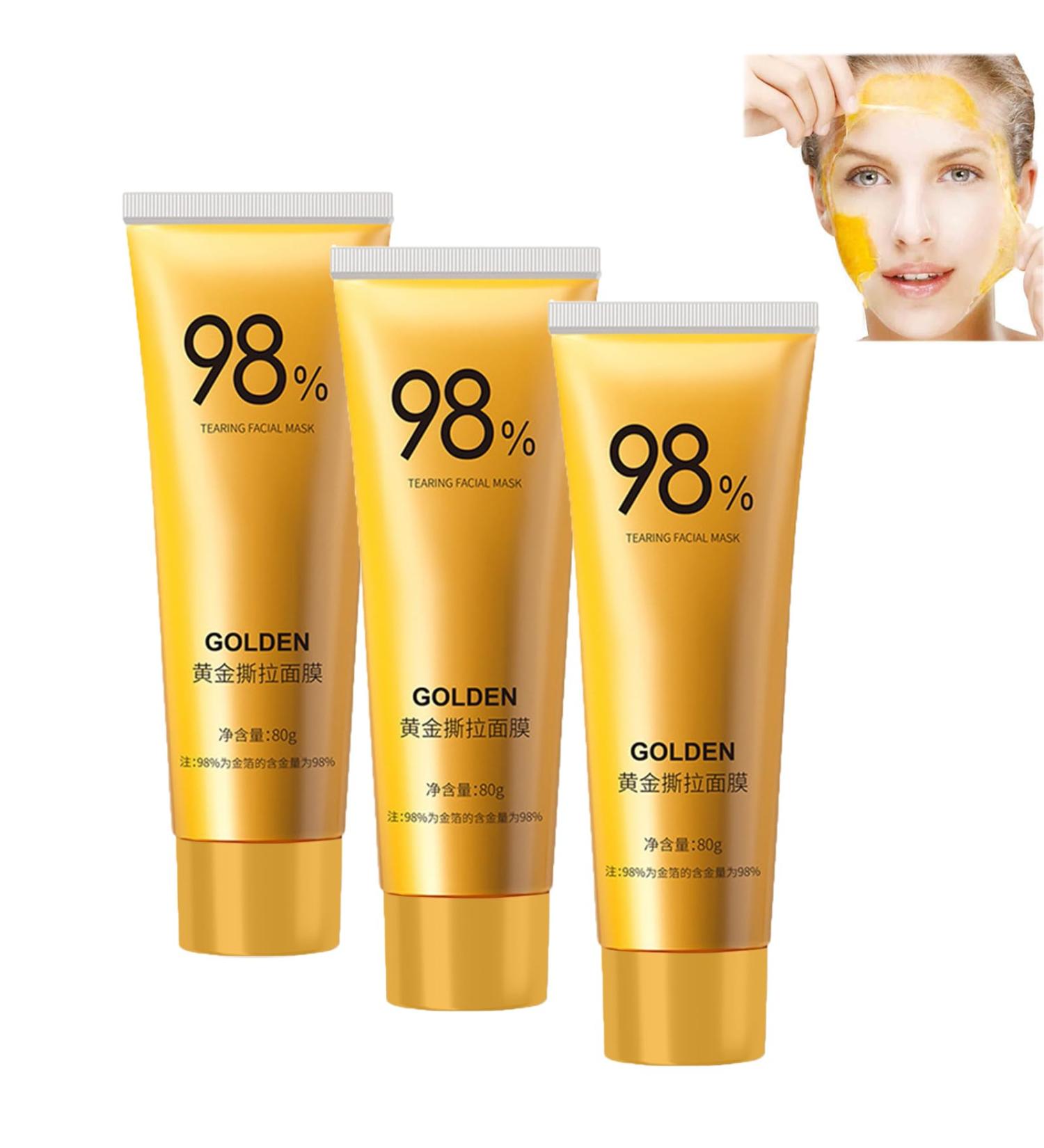 Golden Peel Off Masque Peel Off Anti-rides Masque Peel Off Masque Peel Off 98 % Gold Foil Off Masque pour liminer les points noirs et les rides Masque raffermissant (3 pi ces) - Buy Online on GoSupps.com