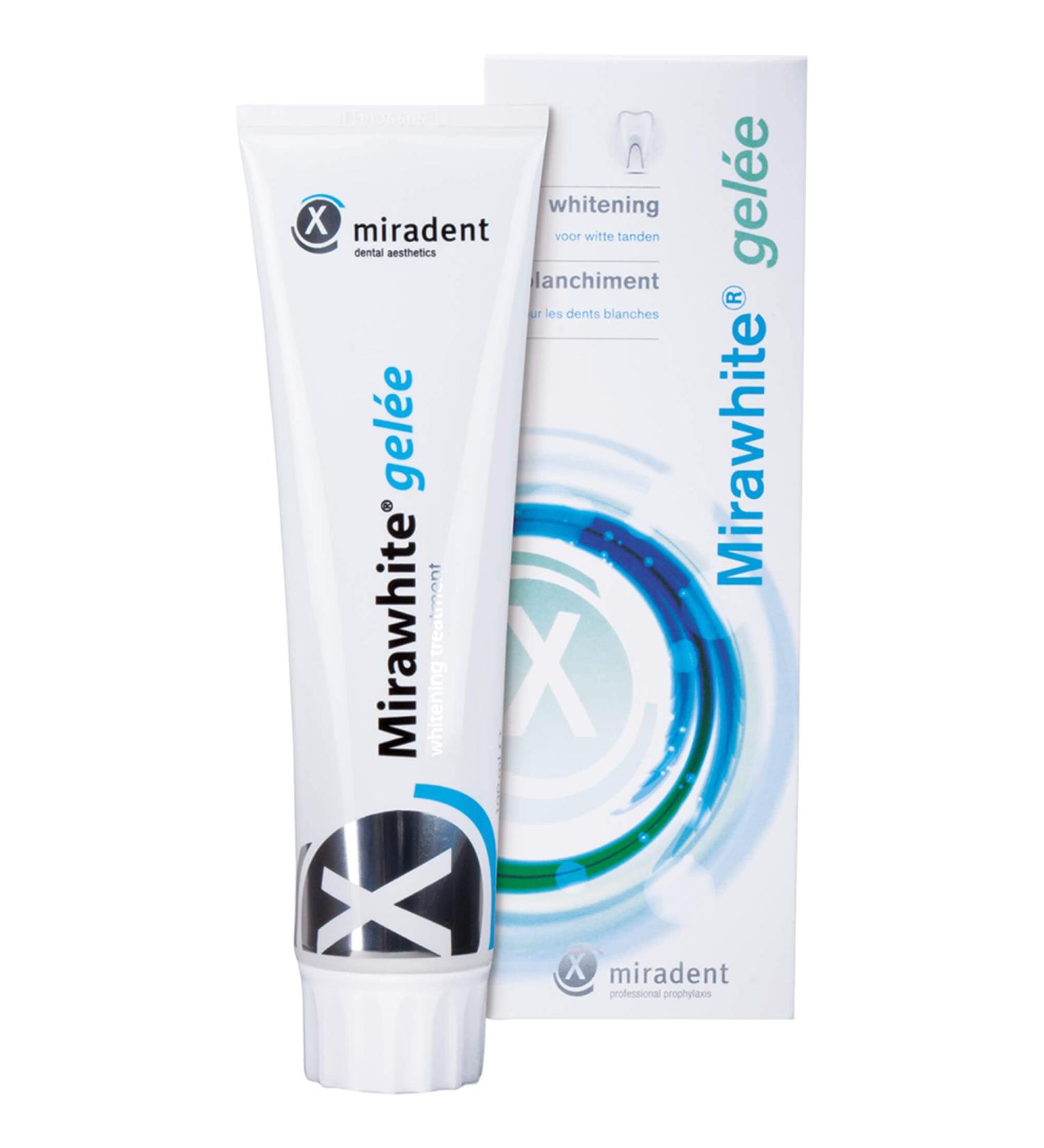 Miradent Bleaching Mirawhite Jelly 100 ml - Effective Toothpaste for Whiter Teeth | International Shipping Available - Buy Online on GoSupps.com
