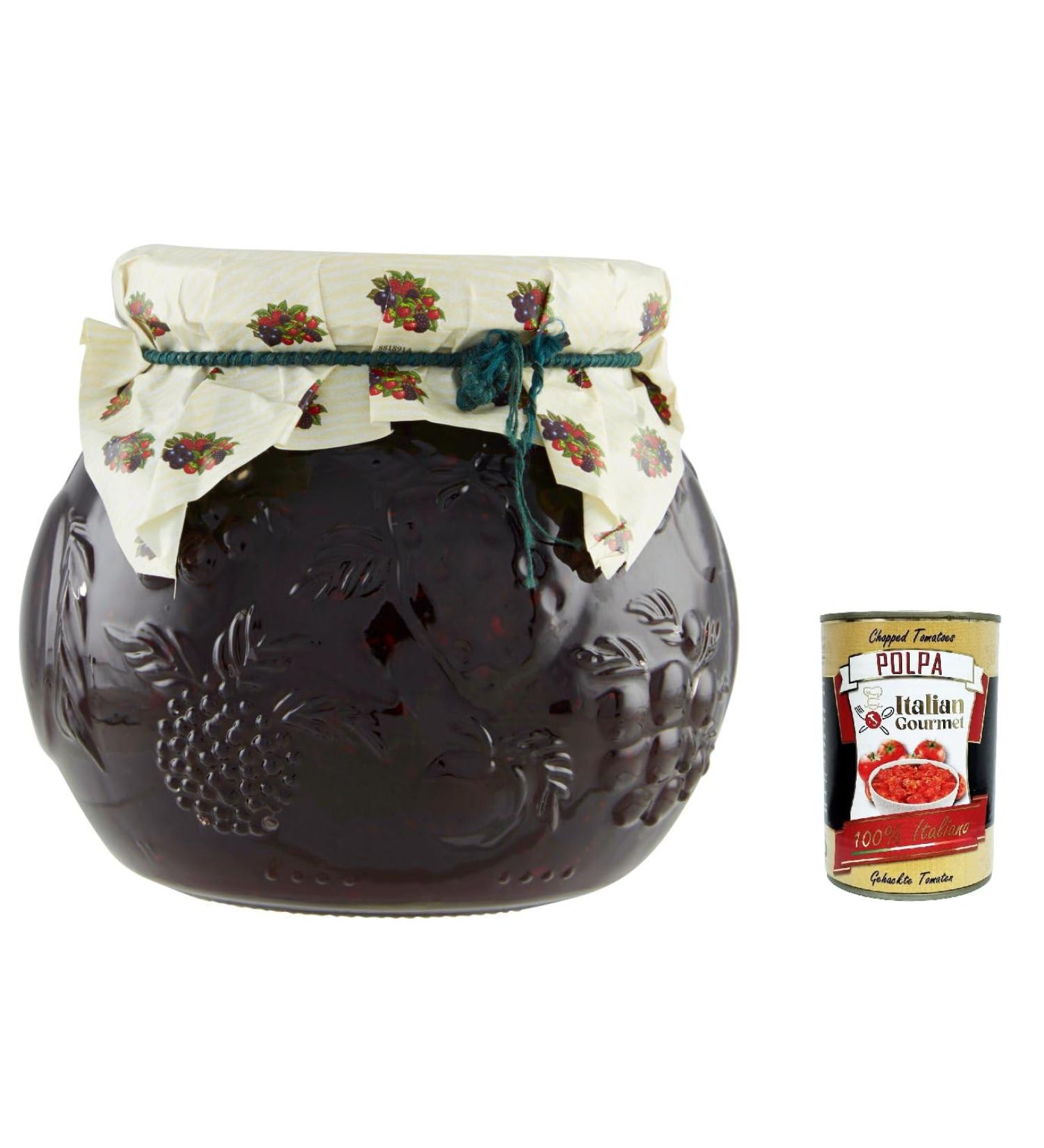  Italian Gourmet E.R. Darbo Wild Berry Jam D'arbo Natural Jam 640g + Italian Gourmet Pulp 400g Set of 3 - Buy Online on GoSupps.com