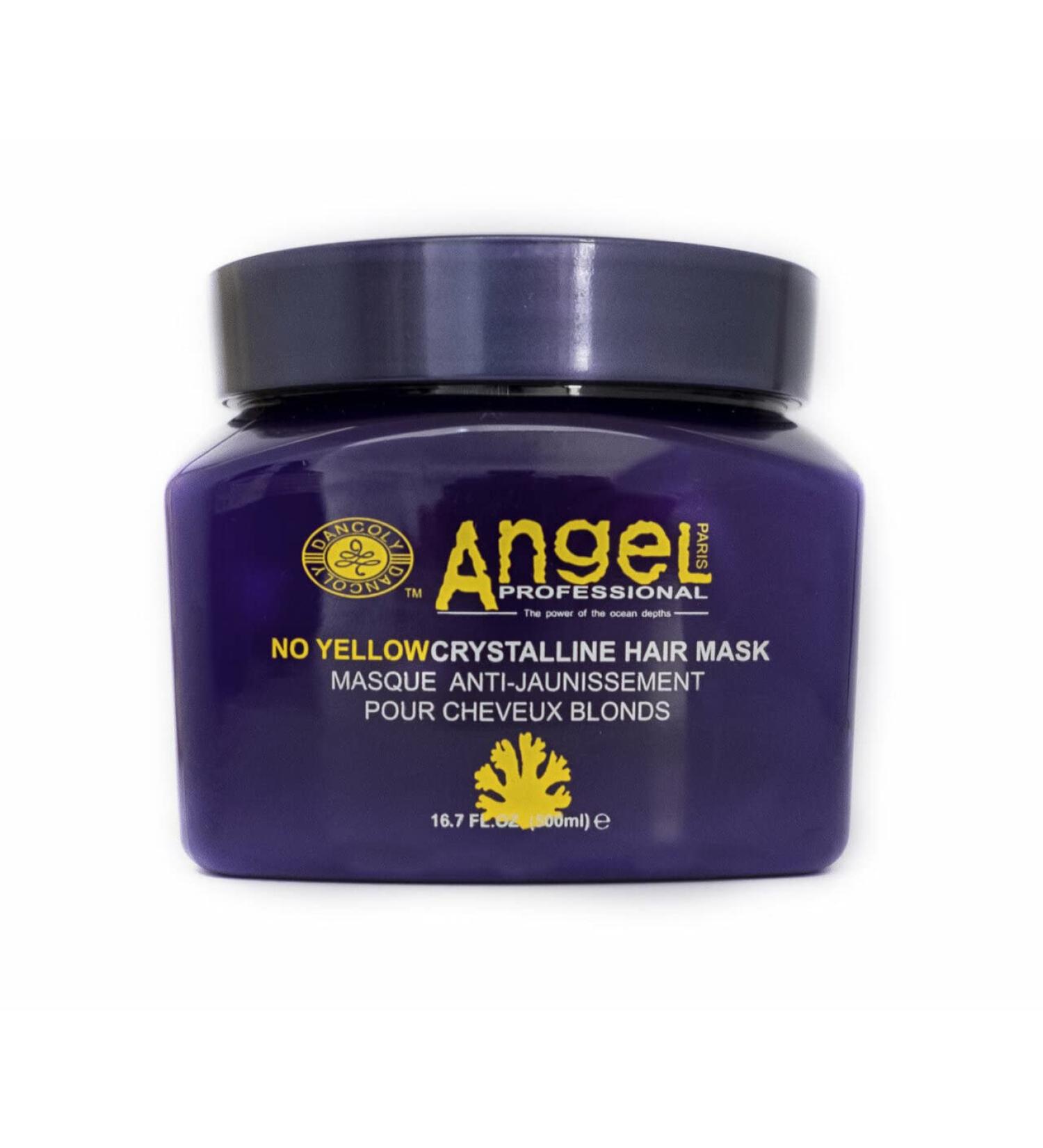 Angel Professional No Yellow Crystalline Haarmask 500 ml Perfect combination of shea butter pink centifolia flower and orange blossom oil