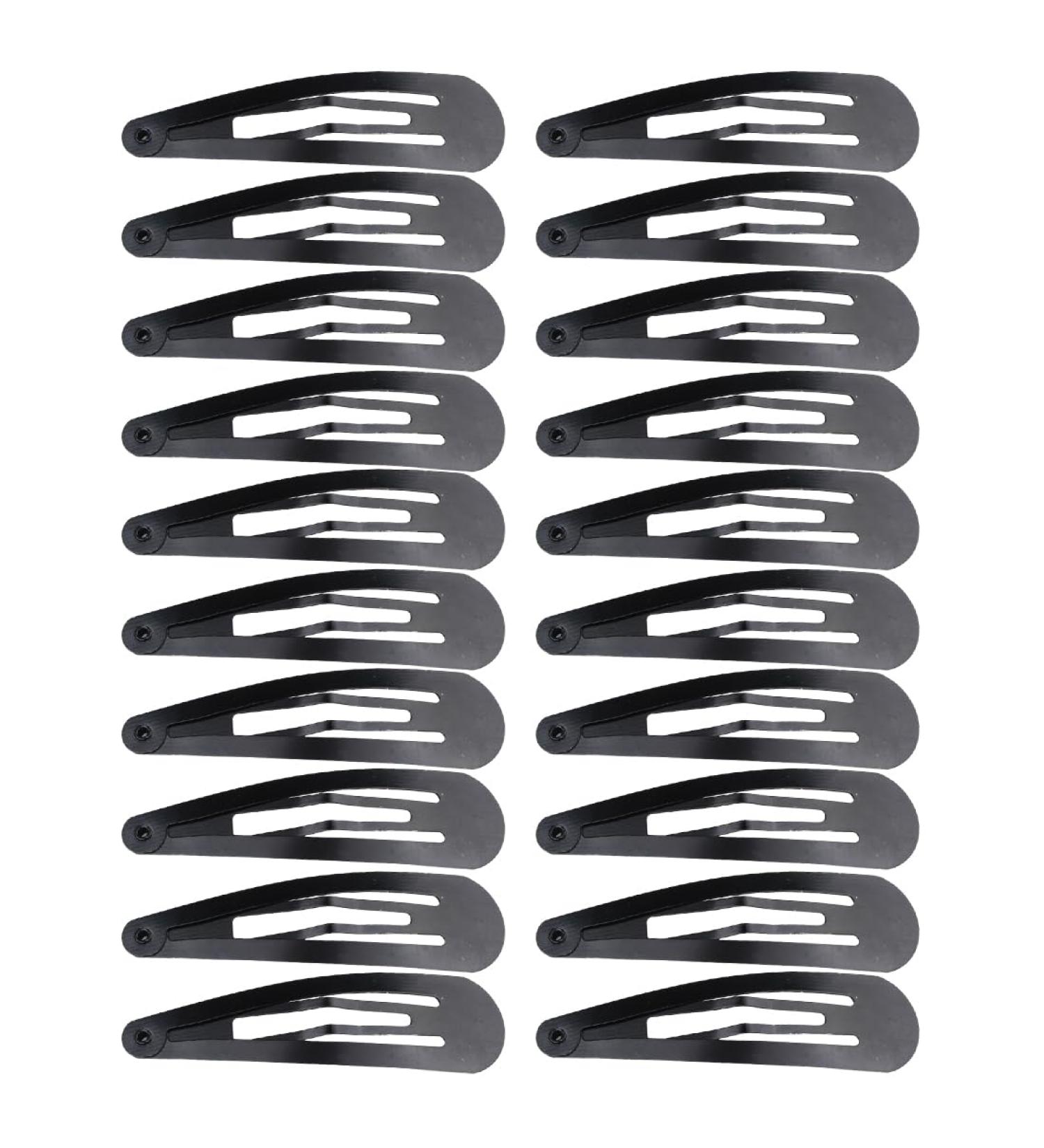 20 Pieces Black Girl Hair Barrettes Metal Hair Clips Accessories Snap BB Hair Clips Metal Hair Clips for Women Girls Children - Buy Online on GoSupps.com