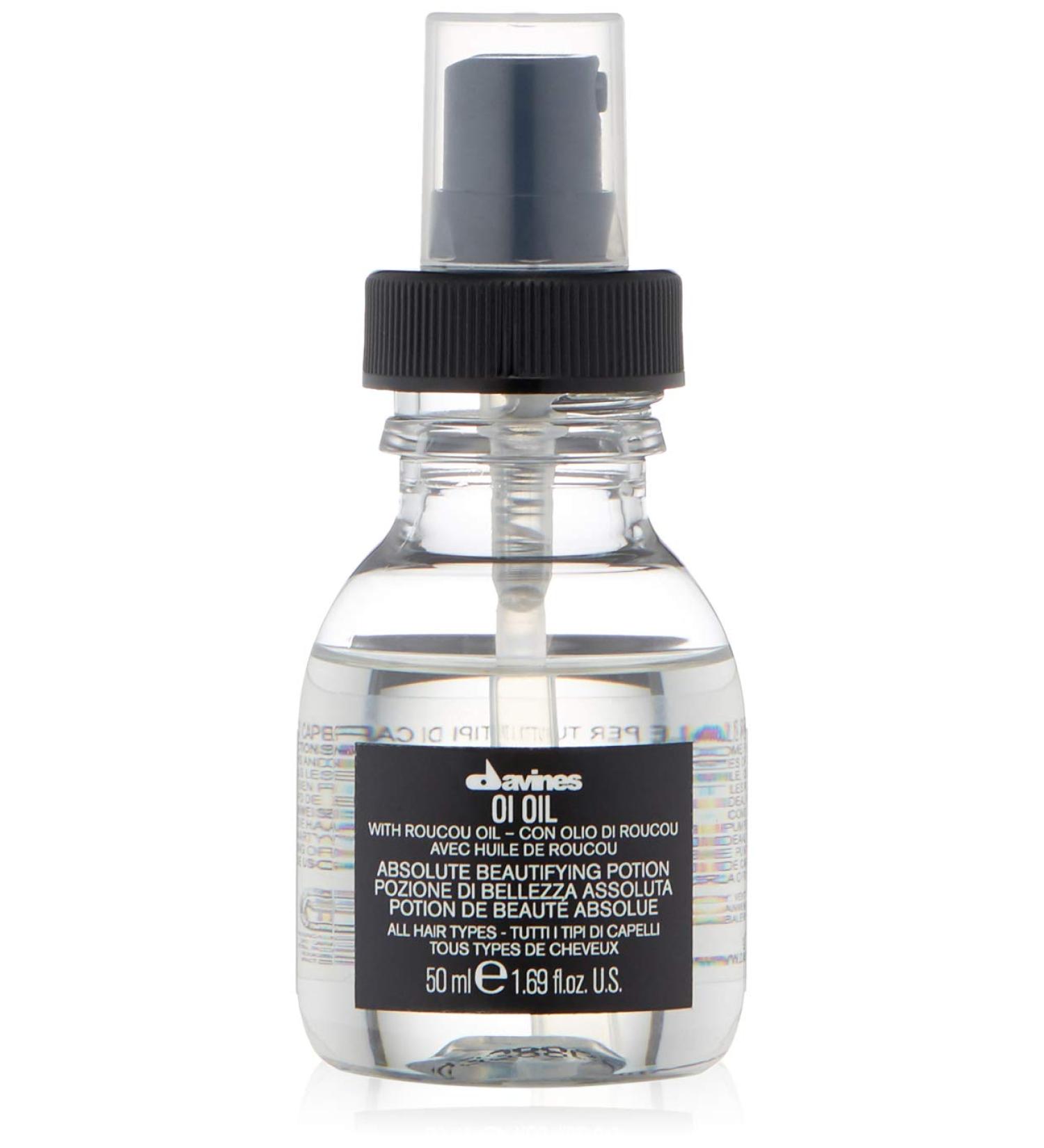 Davines OI Oil - Weightless Hair Oil for Dry, Coarse & Curly Hair | Controls Frizz | Soft & Shiny Hair - 1.69 Fl Oz - Buy Online on GoSupps.com