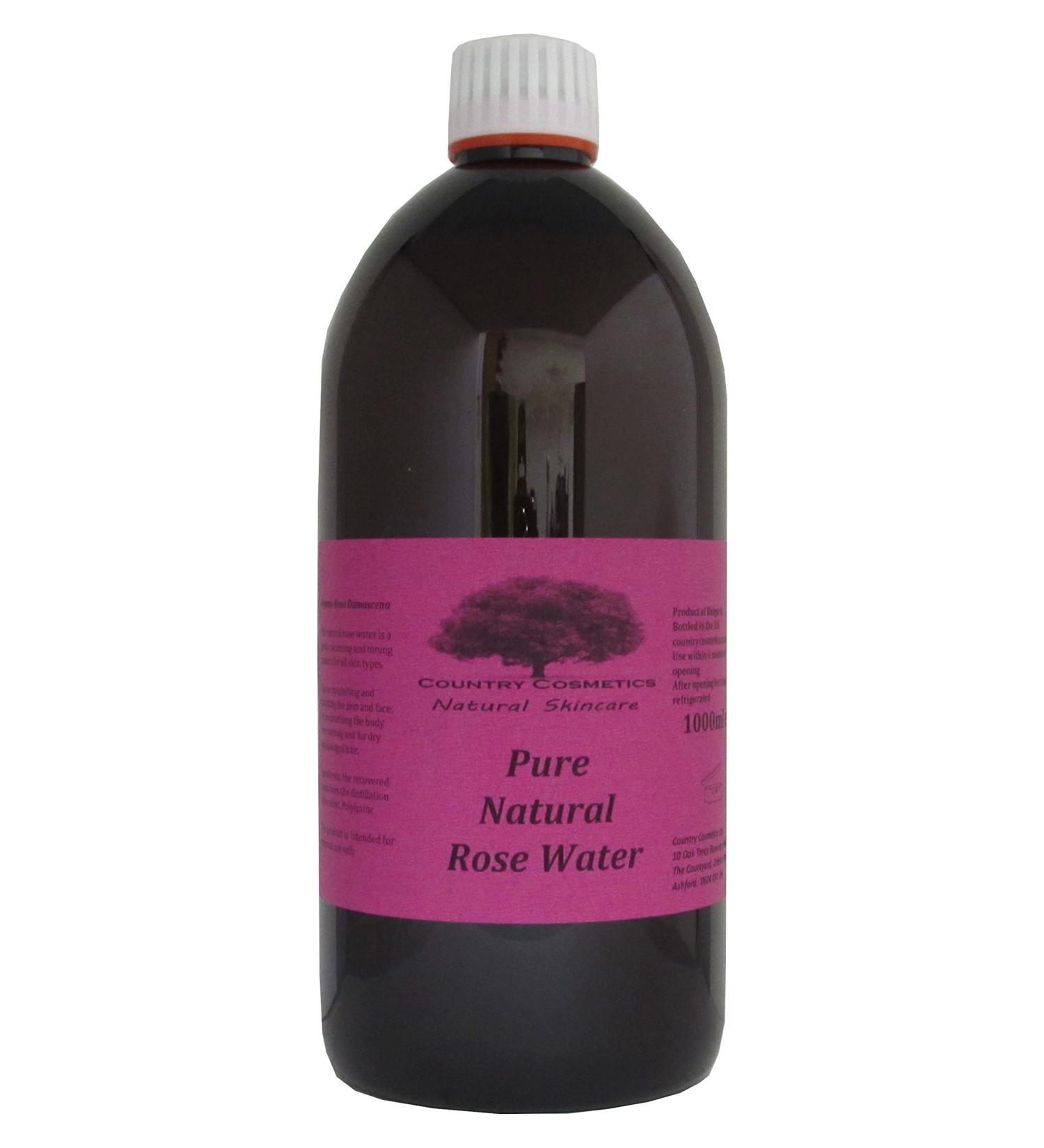 Pure Natural Rose Floral Water 1000ml floral 1 l (Pack of 1)
