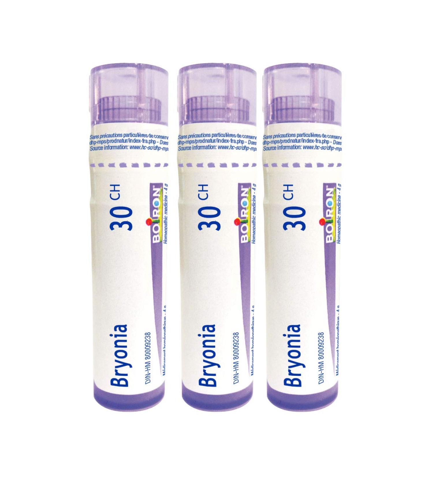 Bryonia 30ch Boiron Homeopathic Medicine pack of 3 tubes - Buy Online on GoSupps.com