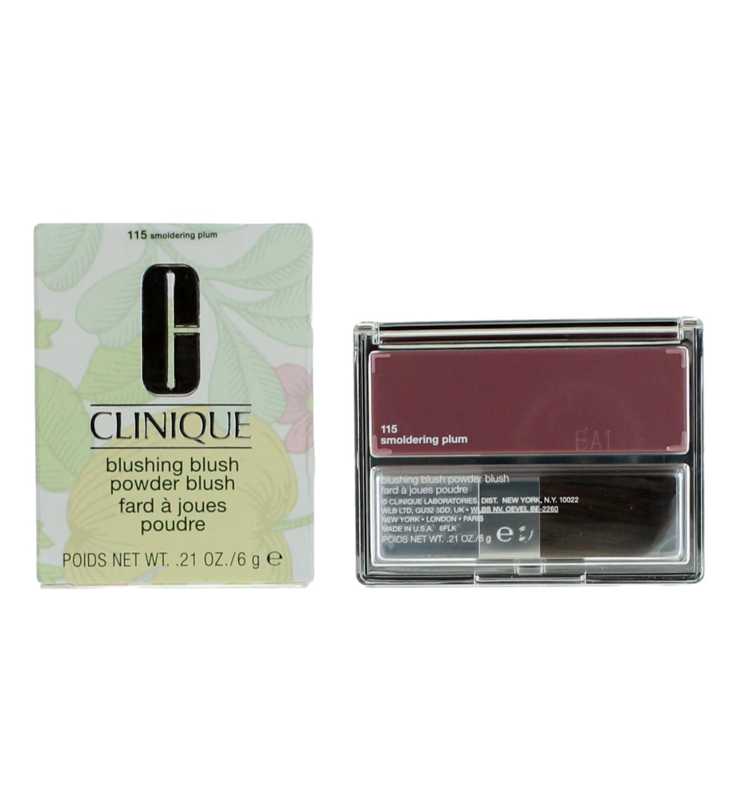 Clinique Blushing Blush Powder Blush -  115 Smoldering Plum - 6g/0.21oz Pink 0.21 Ounce (Pack of 1)