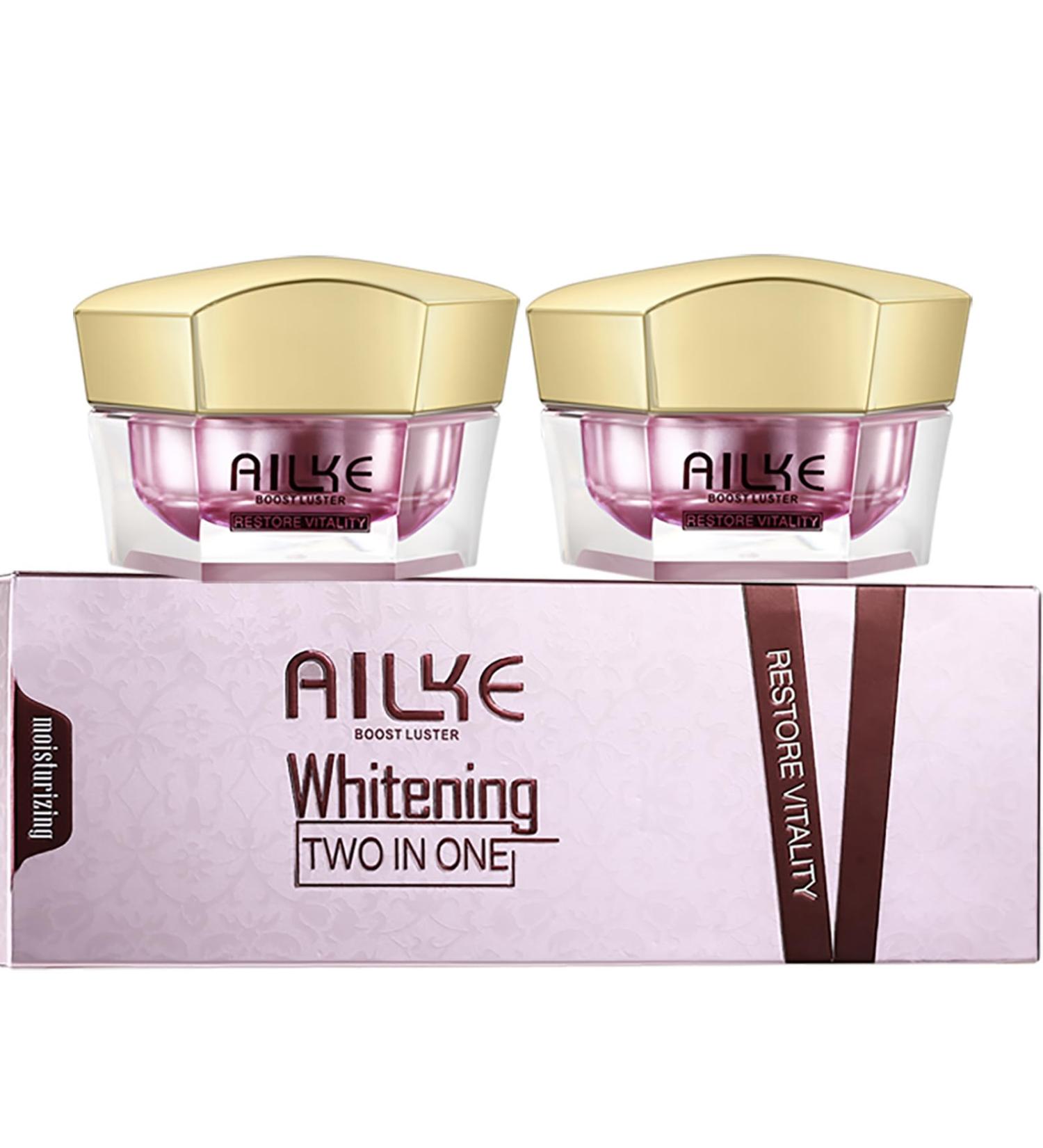 AILKE BOOST LUSTER Whitening Face Cream Fast Absorption AntiWrinkle & Fine Lines Moisturizing Smoothing Repairing Skin Women Day and Night Cosmetics - Buy Online on GoSupps.com