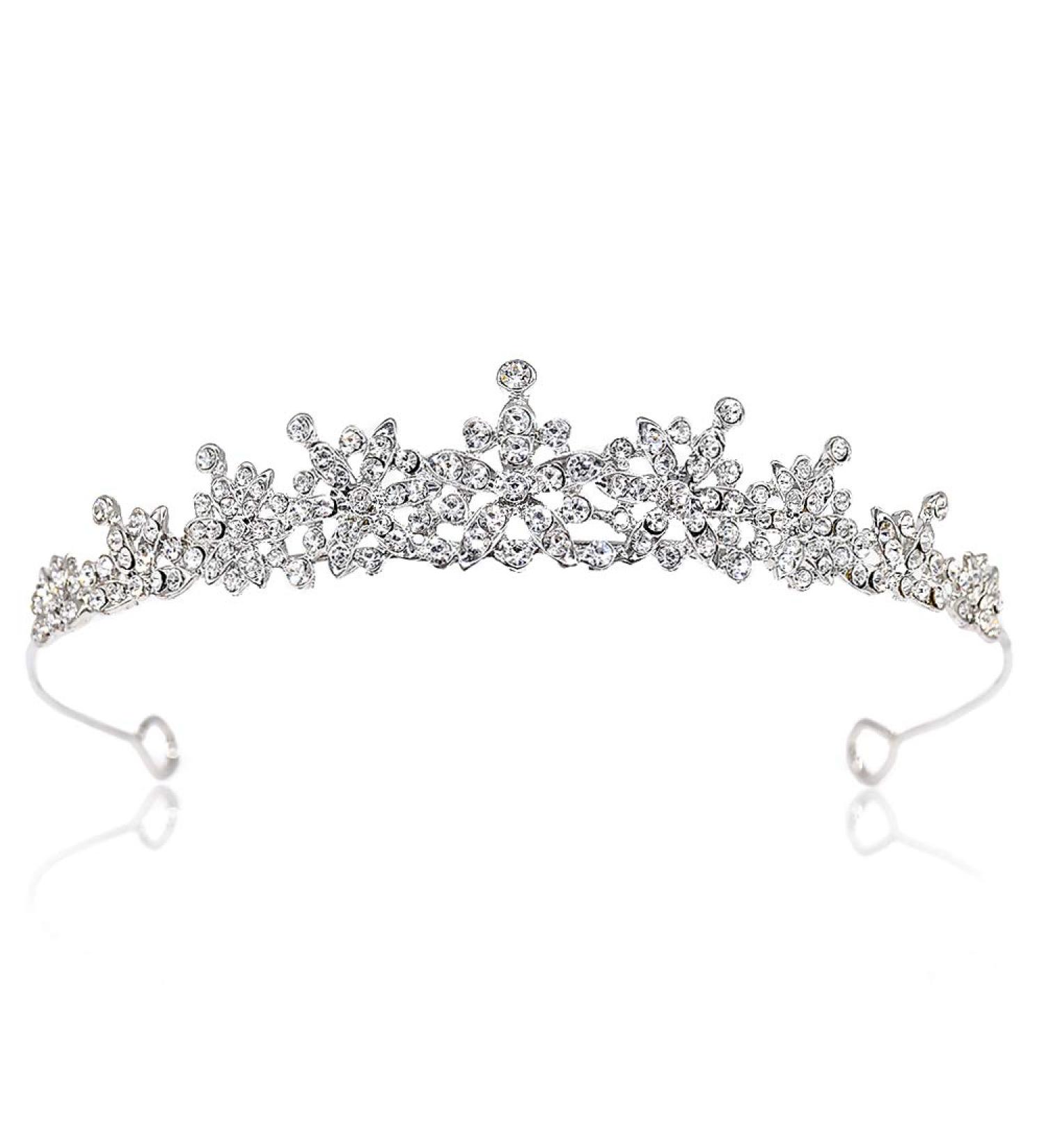 Rhinestone Crystal Tiara Crown Headband for Women - Perfect for Birthday, Pageant, Wedding & Prom - Buy Online on GoSupps.com