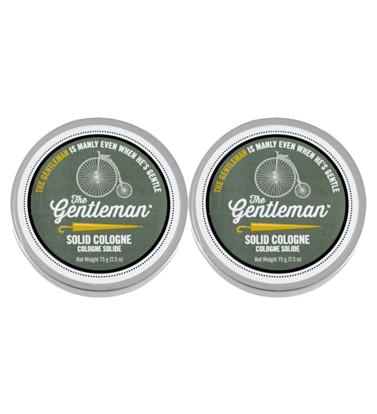 Walton Wood Farm Solid Cologne (The Gentleman) Citrus & Mahogany Scent Vegetarian-Friendly and Paraben-Free 2.5 oz - 2 Pack The Gentleman (2 Pack)