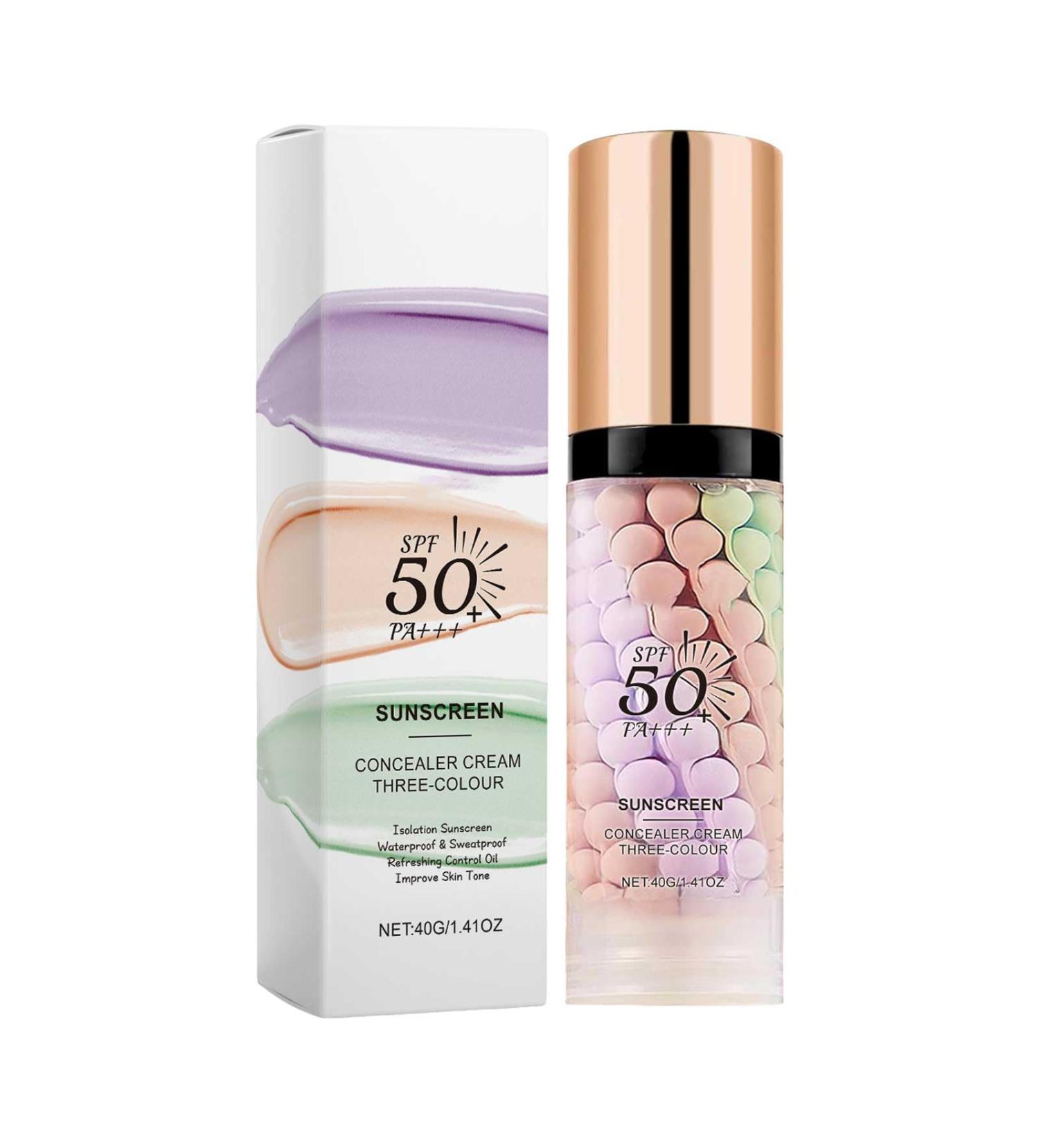 Rubu22a 3in1 primer for the face for applying makeup sun protection insulation cream SPF 50+ primer concealer foundation 3 colours primer makeup A 40 g A 013 g 300er Pack - Buy Online on GoSupps.com