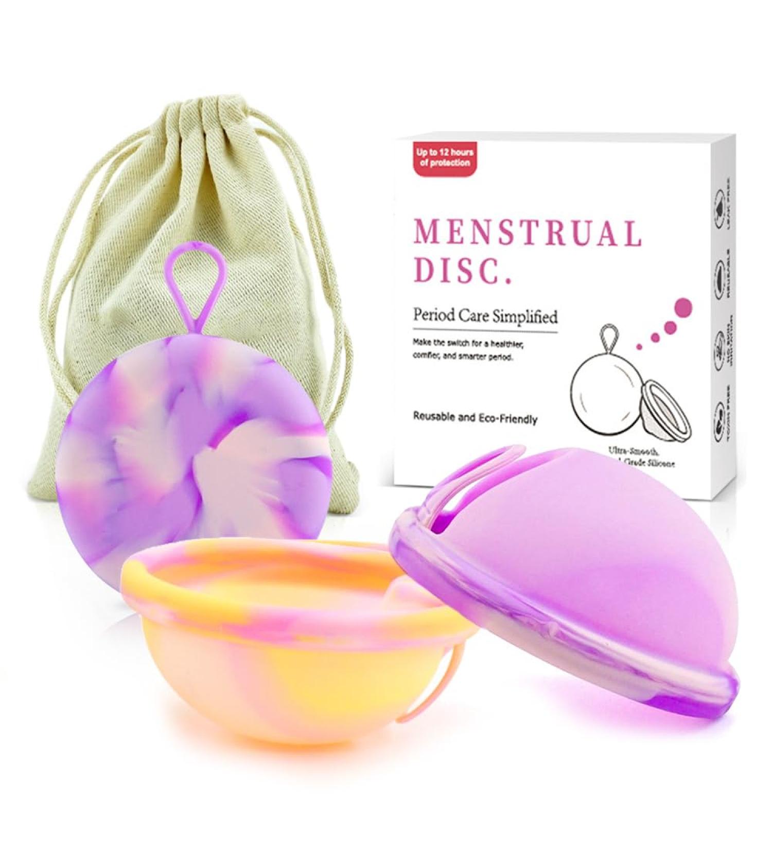 Pllype Reusable Menstrual Disc Set - 100% Medical Silicone Tampon Alternative for Active Women | Includes 1 Menstrual Cup & 1 Period Disc - Buy Online on GoSupps.com
