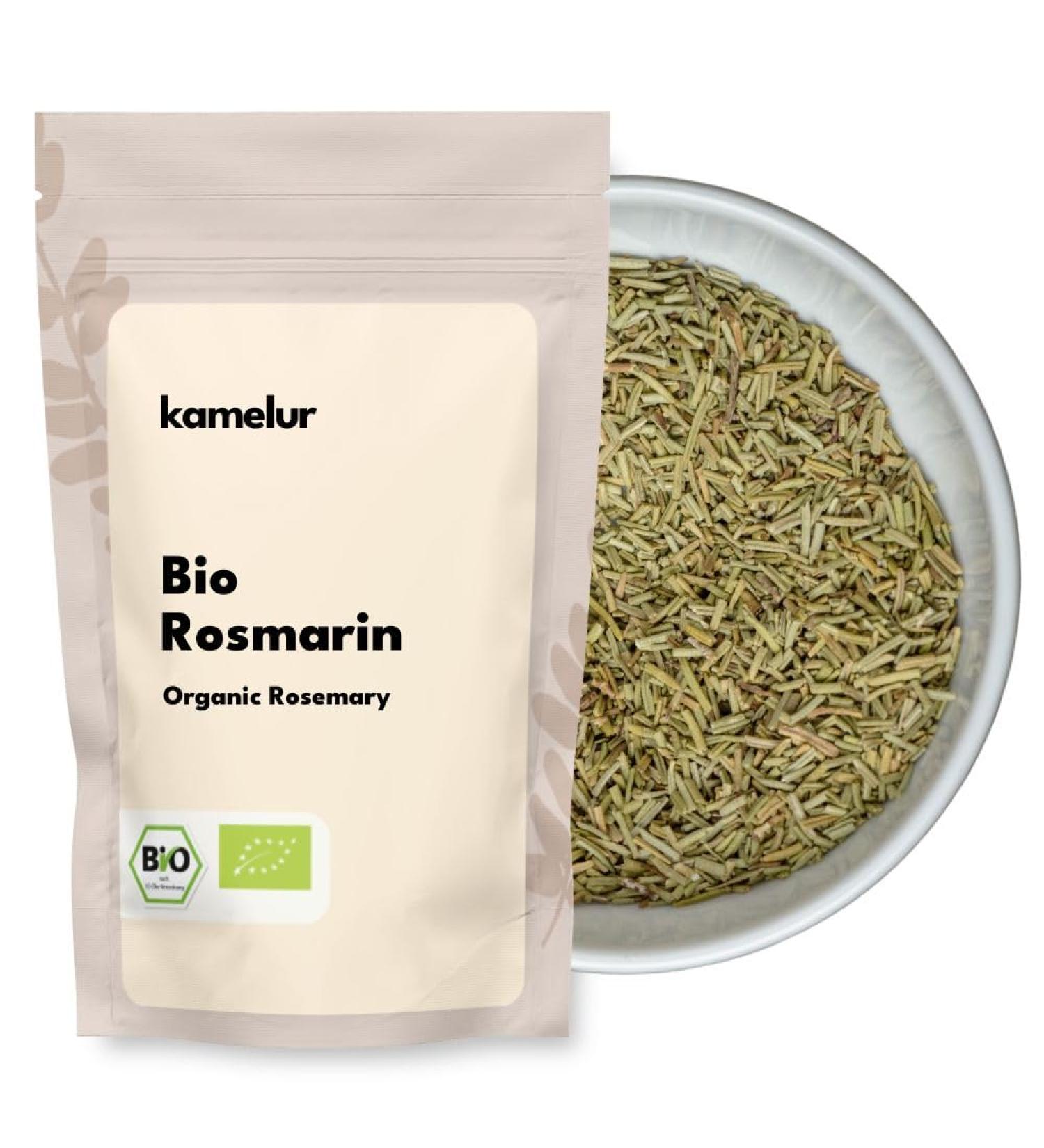  Kamelur 250 g dried organic rosemary - cut rosemary strands make delicious rosemary herbal tea - Buy Online on GoSupps.com