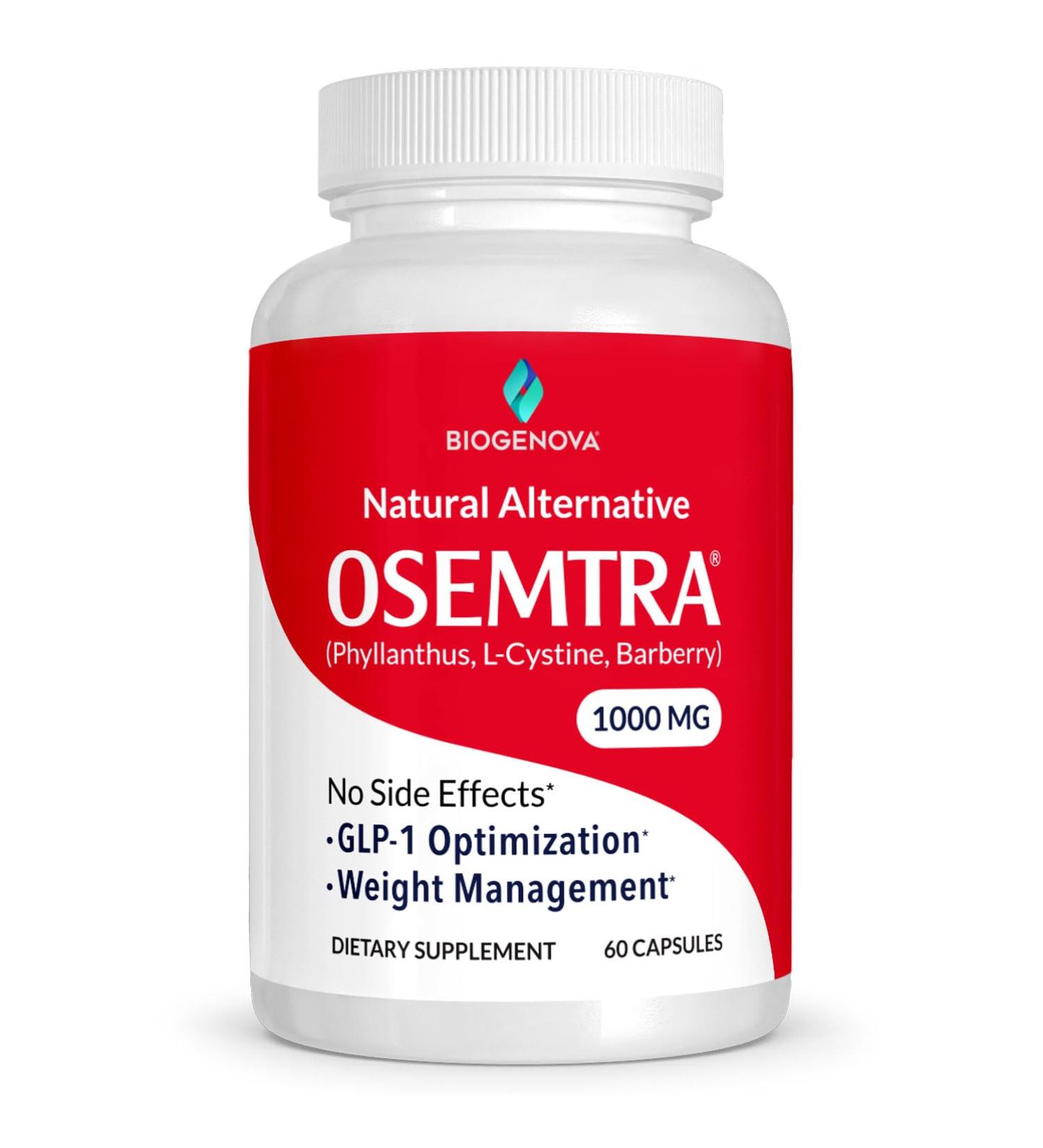 Osemtra Pills for Weight Loss Natural Alternative to Injection Pen GLP-1 Supplement for Women & Men 60 Capsules - Biogenova - Buy Online on GoSupps.com