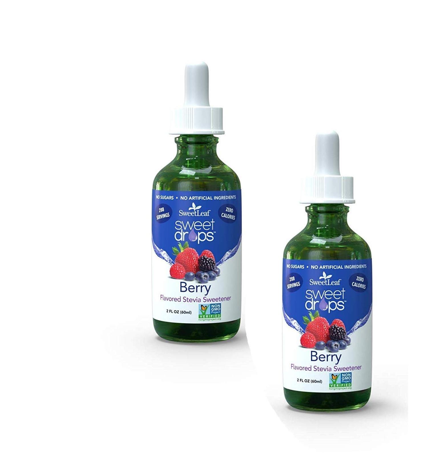 SweetLeaf Sweet Drops Liquid Stevia Sweetener, Berry, 2 Ounce (Pack of 2) by SweetLeaf 2 Fl Oz (Pack of 2)