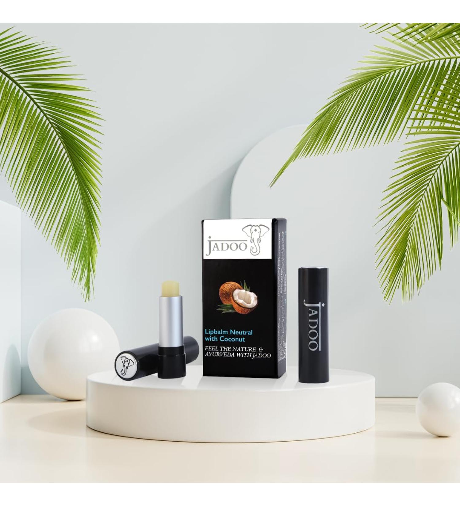 Jadoo Neutral Lip Balm with Coconut - Hydrating & Nourishing | Shop Internationally - Buy Online on GoSupps.com