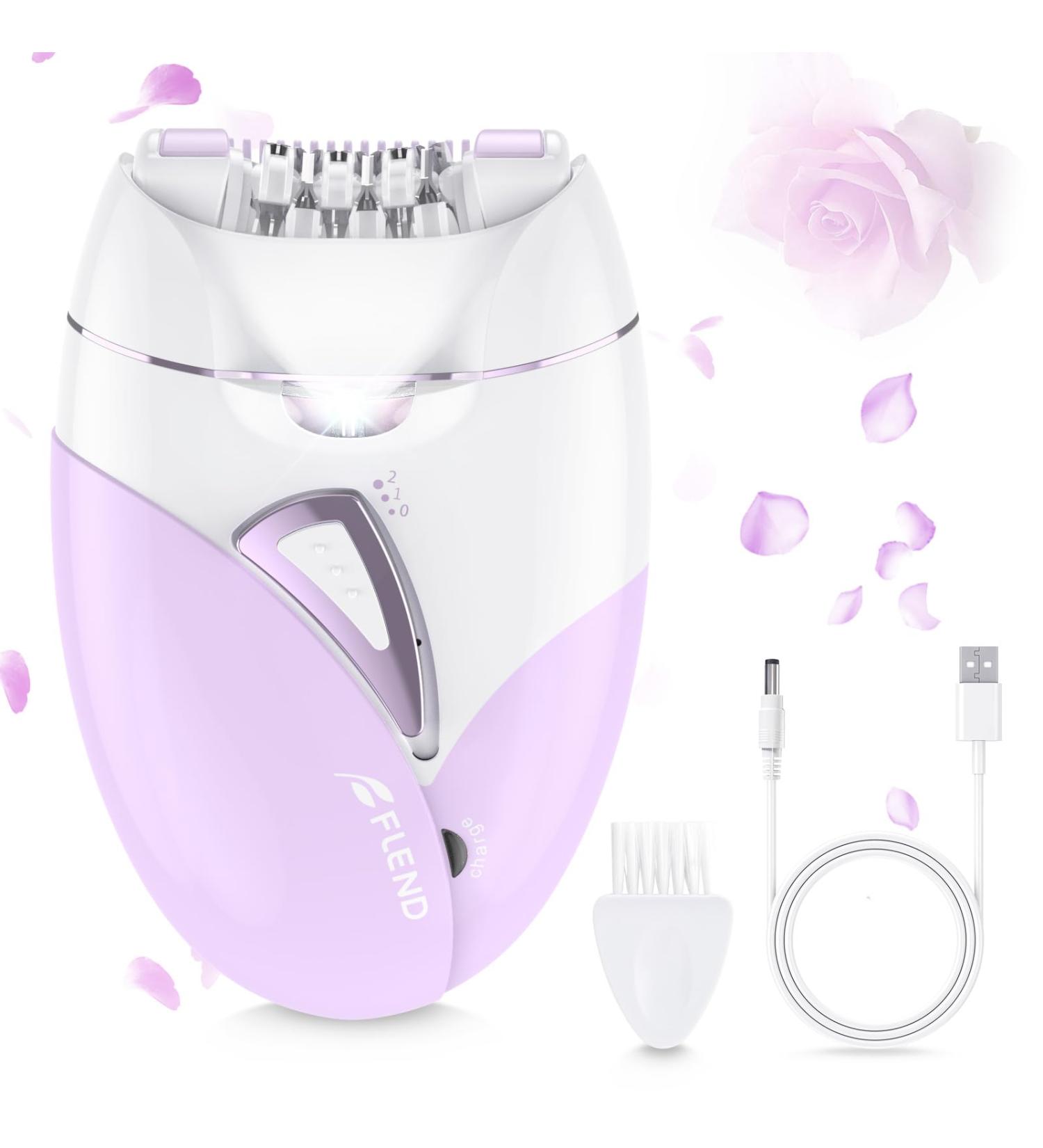 Pluxy Epilator for Women - 36 Tweezers Portable Facial Hair Removal 2-Speed Adjustable for Face Lips Arms Underarms Legs & Bikini | International Shipping - Buy Online on GoSupps.com