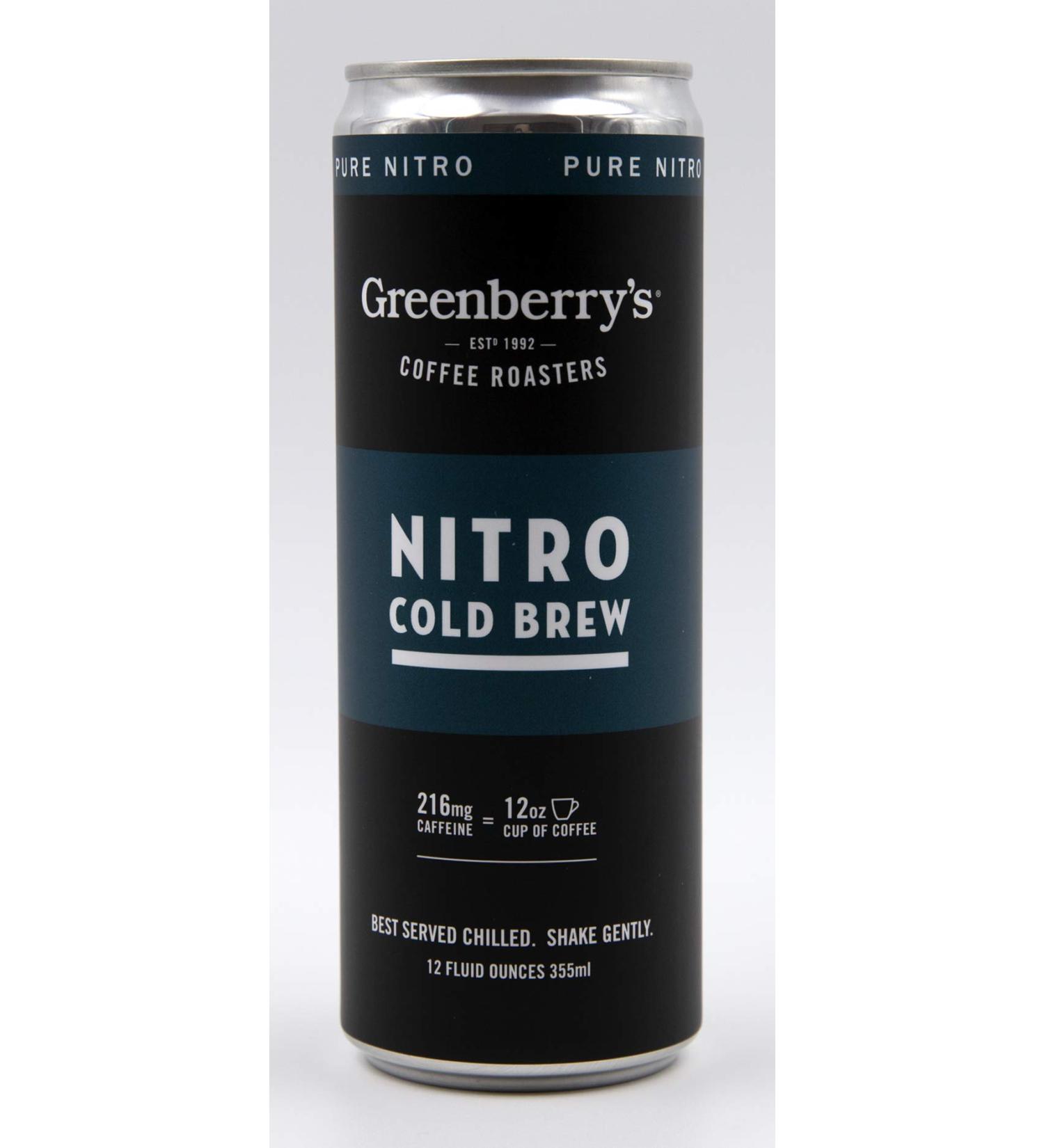 Greenberry Roaster's Pure Nitro Canned Cold Brew Coffee - 4-Pack - Buy Online on GoSupps.com