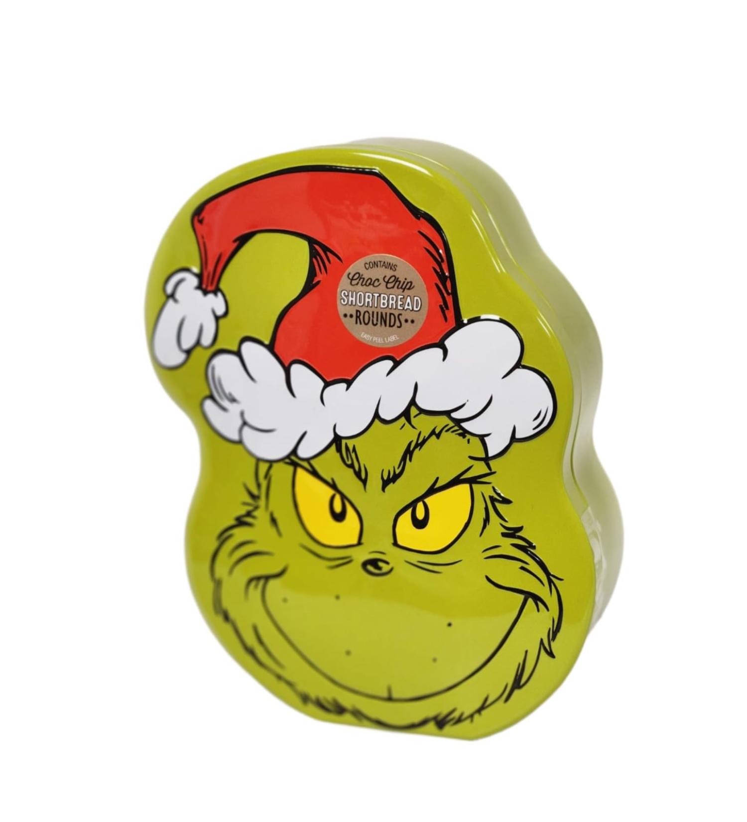 Grinch Tin Delight: Festive Twist Choc Chip Shortbread Cookies - Buy Online on GoSupps.com