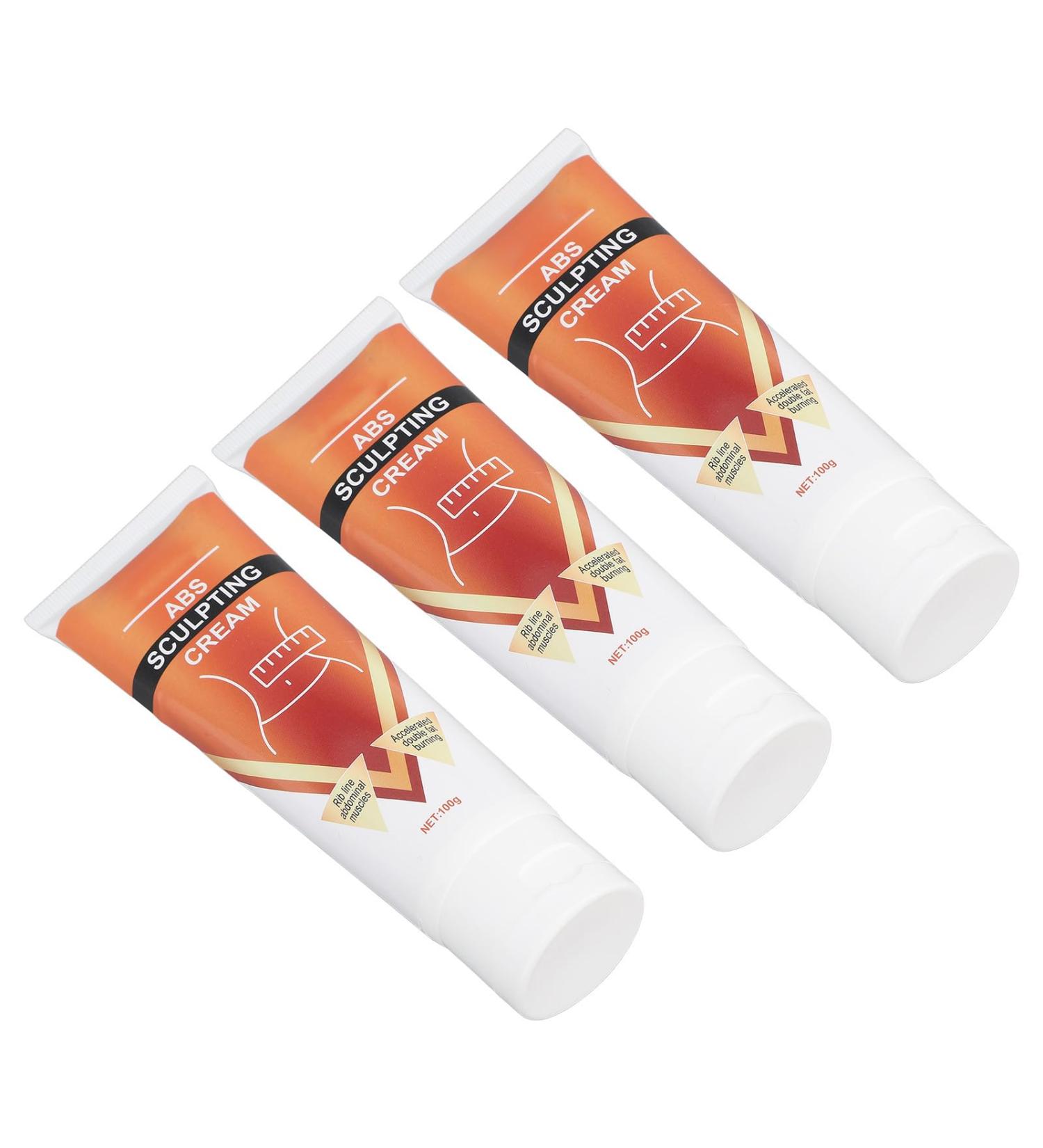 3pcs Abdominal Muscle Firming Cream Cellulite Removal Fat Burner for Abs Muscle Shaping Pre Workout Boost Improve Skin Texture Convenient to Use Men Fitness Essential - Buy Online on GoSupps.com