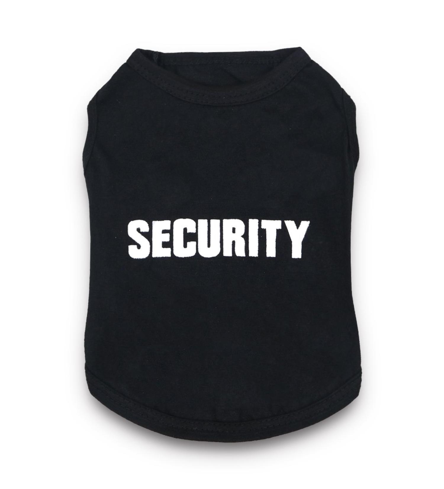 DroolingDog Security Pattern Dog T-Shirt for Small Dogs - Black Large (8.8-13.2lb) - Buy Online on GoSupps.com