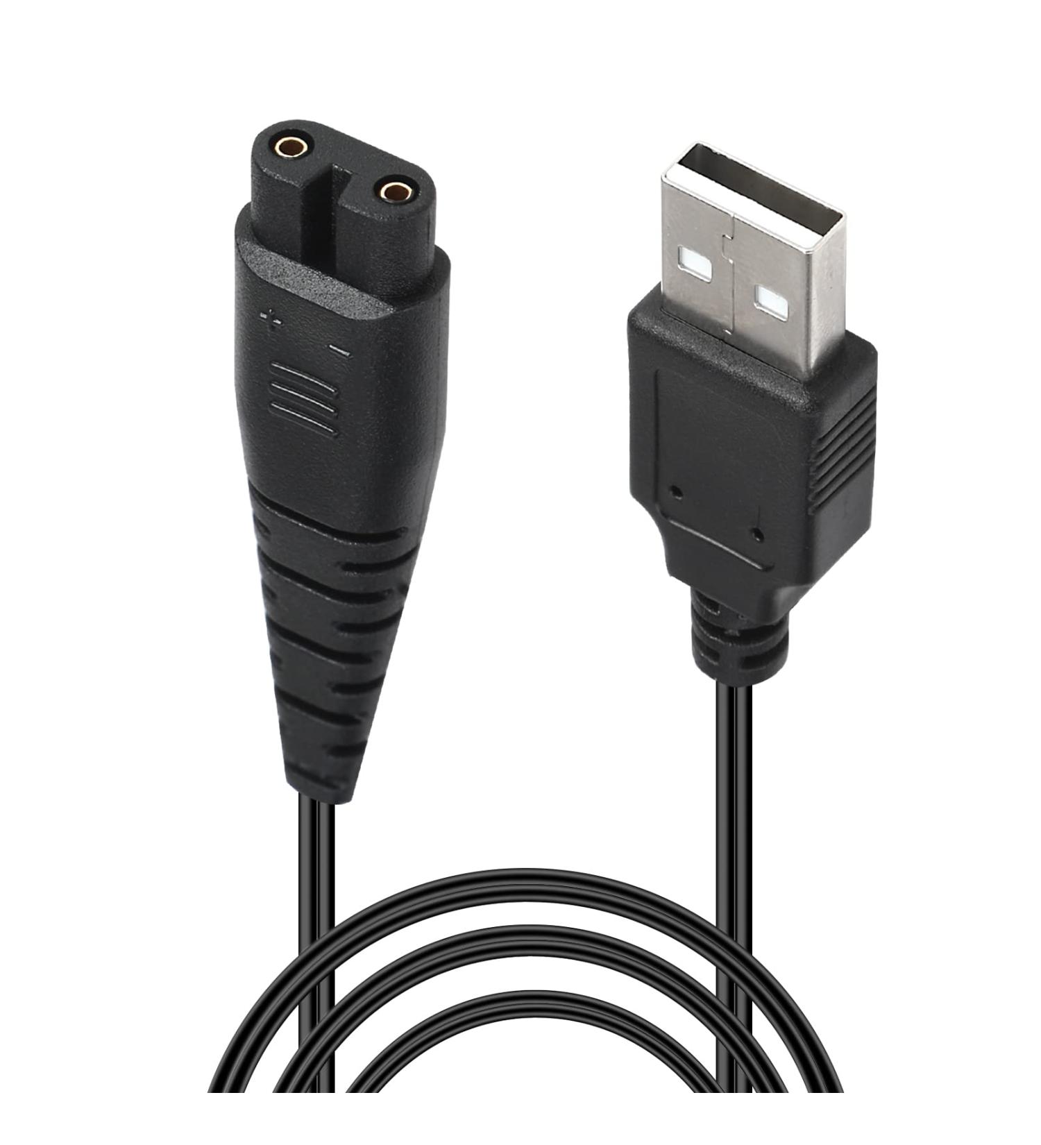 Hatteker USB Shaver Charger Cable - 1.5M Replacement Charging Lead for RFC-588 RFC-598 RFC-690 RFC-692 RFC-696 RSCX-9598 RSCX-7568 - Buy Online on GoSupps.com