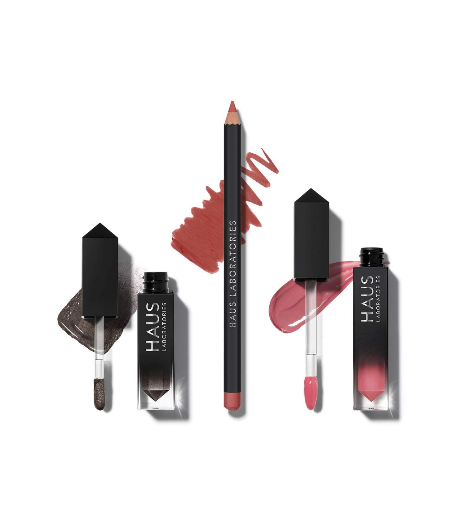 HAUS LABORATORIES By Lady Gaga: HAUS OF COLLECTIONS Makeup Kit | 3-Piece Set with Liquid Eyeshadow, Lip Liner, and Lip Gloss - Vegan & Cruelty-Free - Buy Online on GoSupps.com