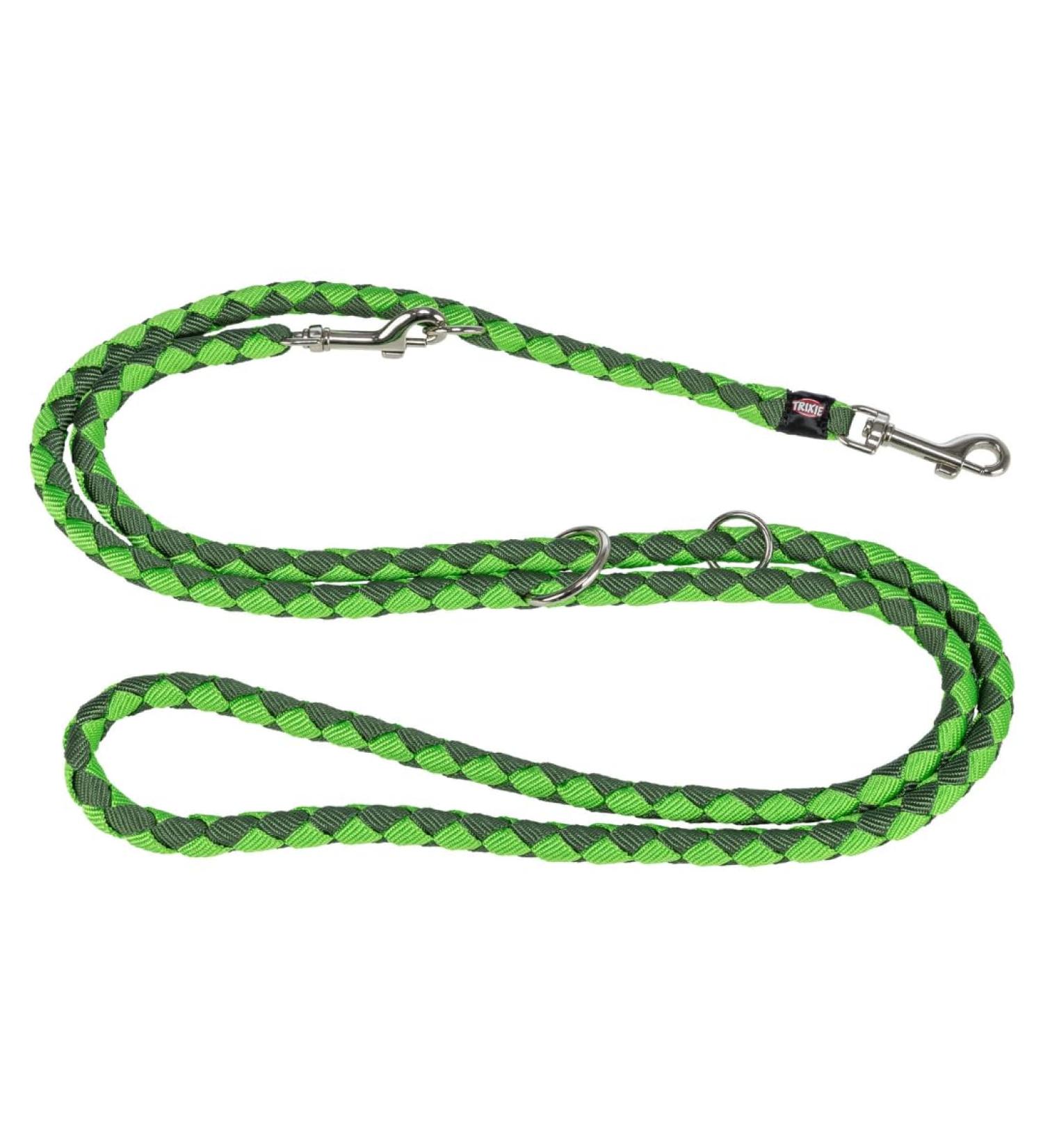 Buy Trixie Dog Leash Cavo V-Line S-M 2.00m 12mm - Adjustable Outdoor Leash for Small to Medium Dogs in Forest Green/Apple - International Shipping Available - Buy Online on GoSupps.com
