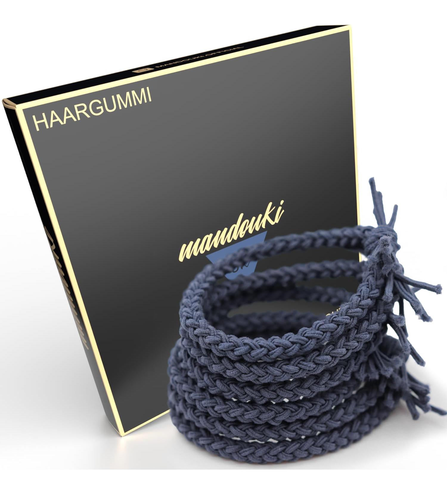 Mandouki Hair Tie Set (6 pcs) - Elegant Braided Hair Ties for Women & Girls - Durable & Stylish Azure Blue - Buy Online on GoSupps.com