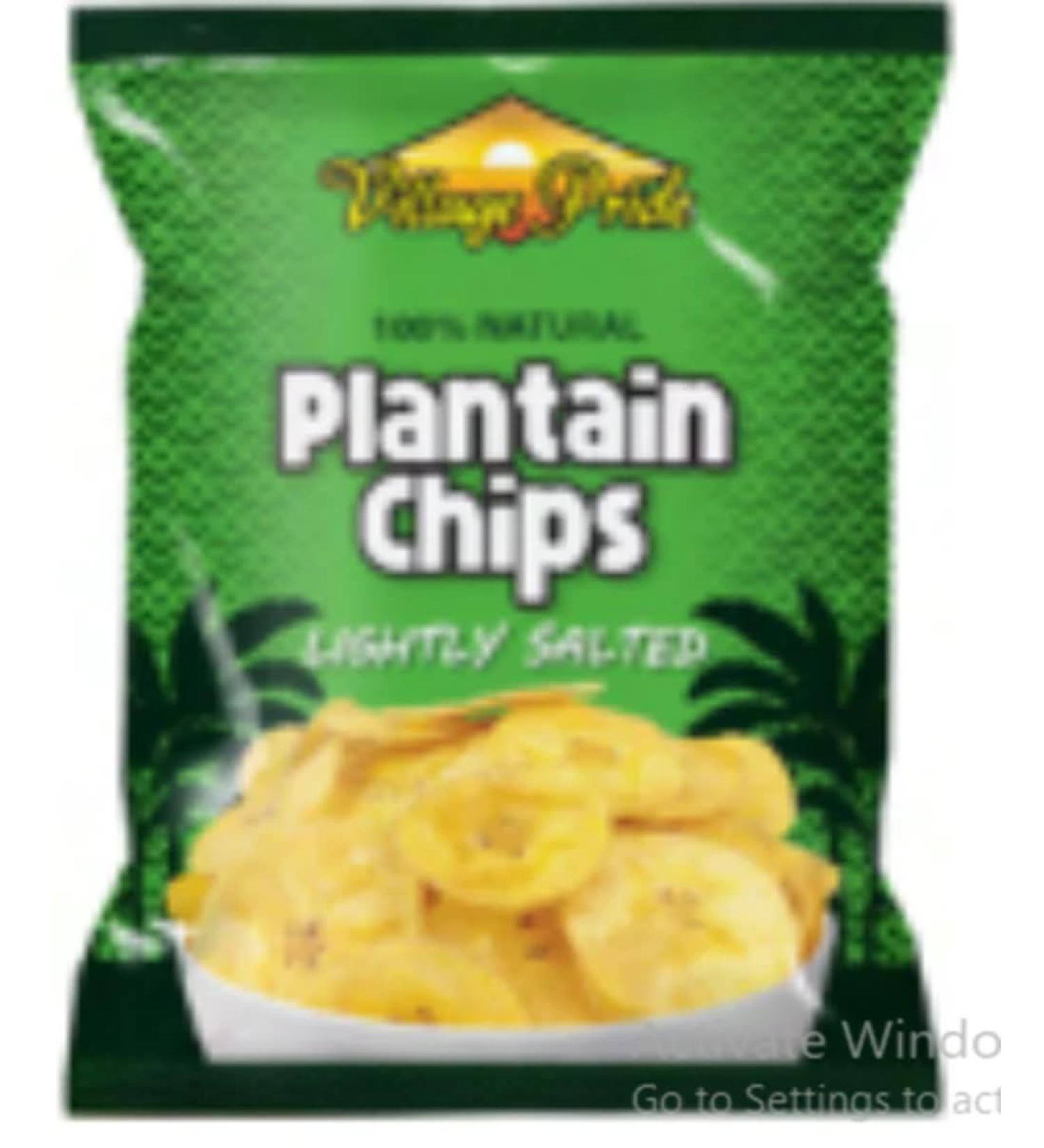Village Pride Plantain Chips Salted 75g-Fd