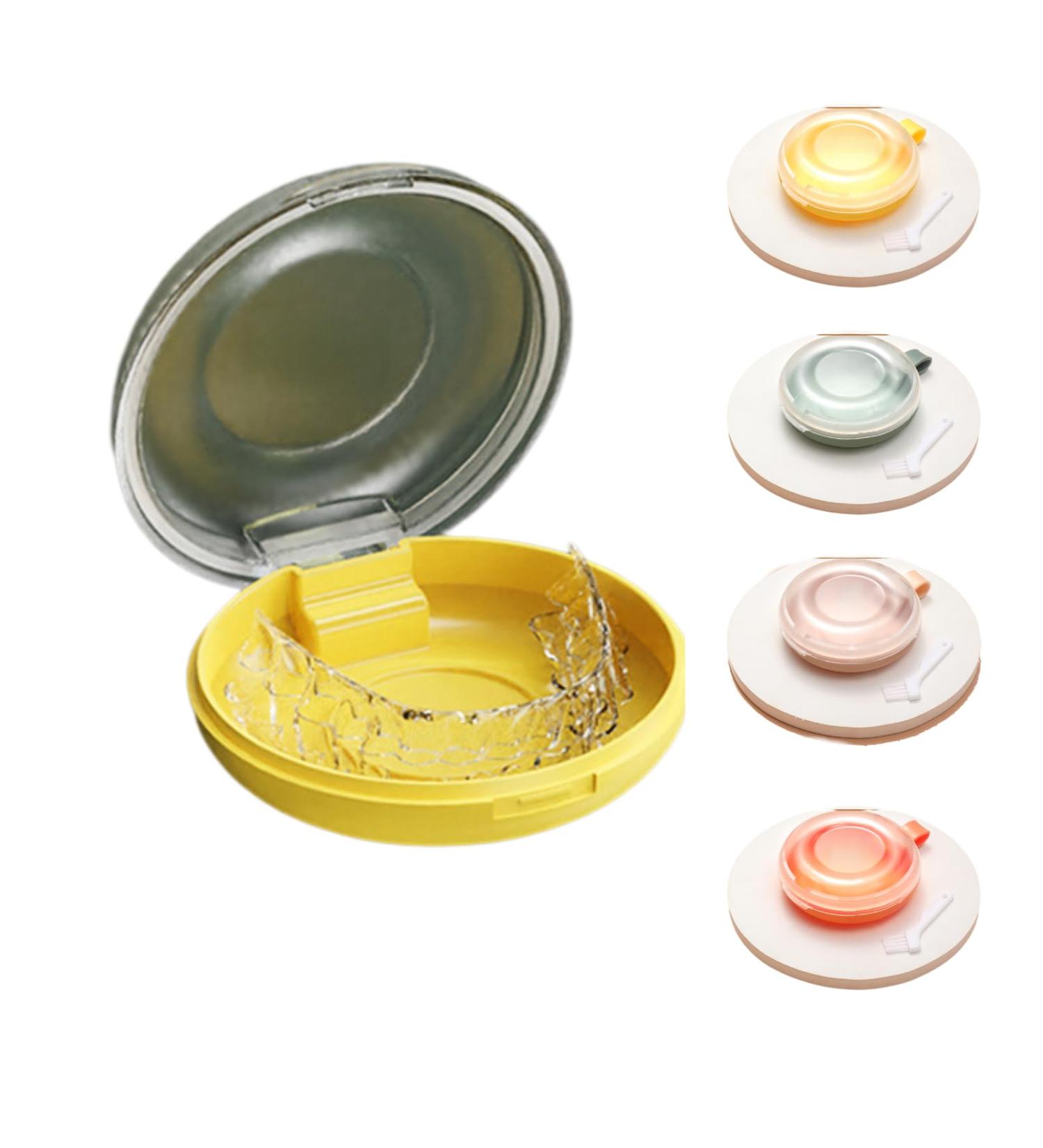 Invisible Braces Storage Box - Portable Retainer & Dentures Case (Green) | International Shipping Available - Buy Online on GoSupps.com