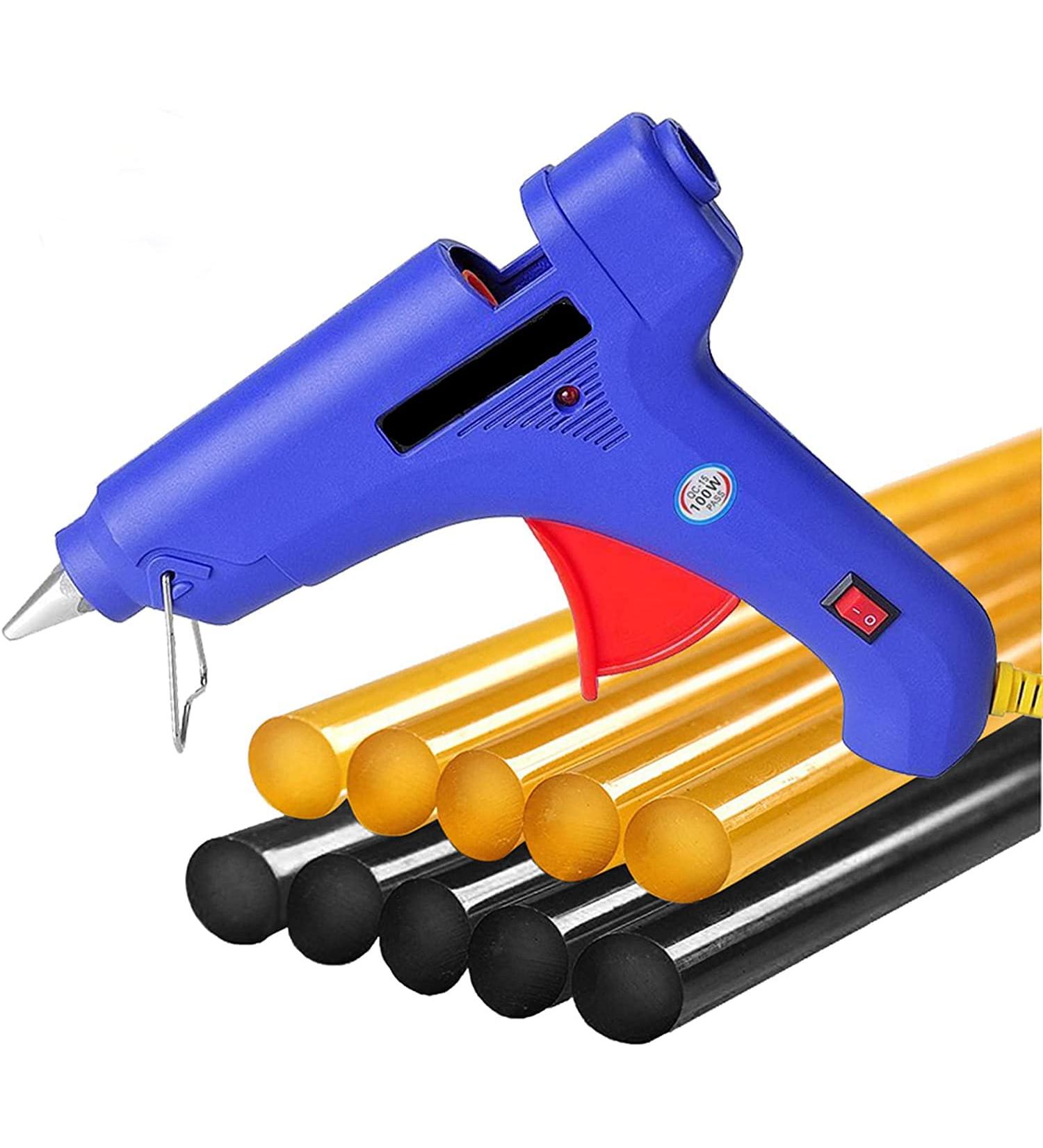 Manelord Glue Gun - 100W Hot Glue Gun with 10Pcs High Adhesion Hot Glue Sticks for Car Dent Repair  Home Improvement  Quick Daily Repair and DIY Small Craft Projects Blue - Buy Online on GoSupps.com