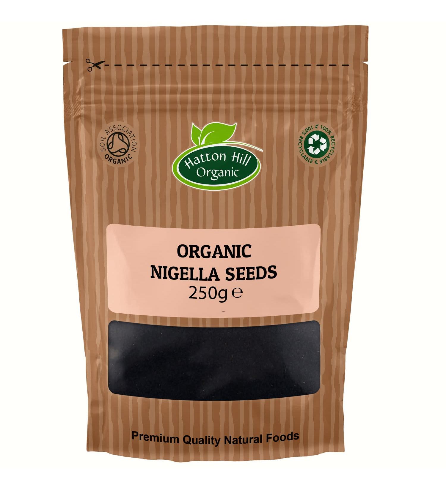 Organic Nigella Seeds 250g by Hatton Hill Organic - Buy Online on GoSupps.com