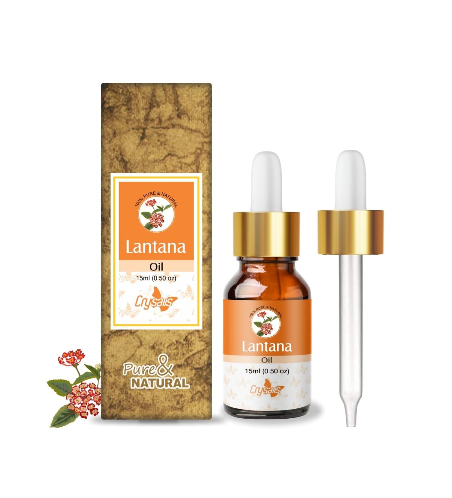 Crysalis Lantana Oil Cosmetic Grade (15 ml / 0.51 fl oz) - Herbal Aromatic Oil for Skincare Massage DIY Beauty & Topical Blends