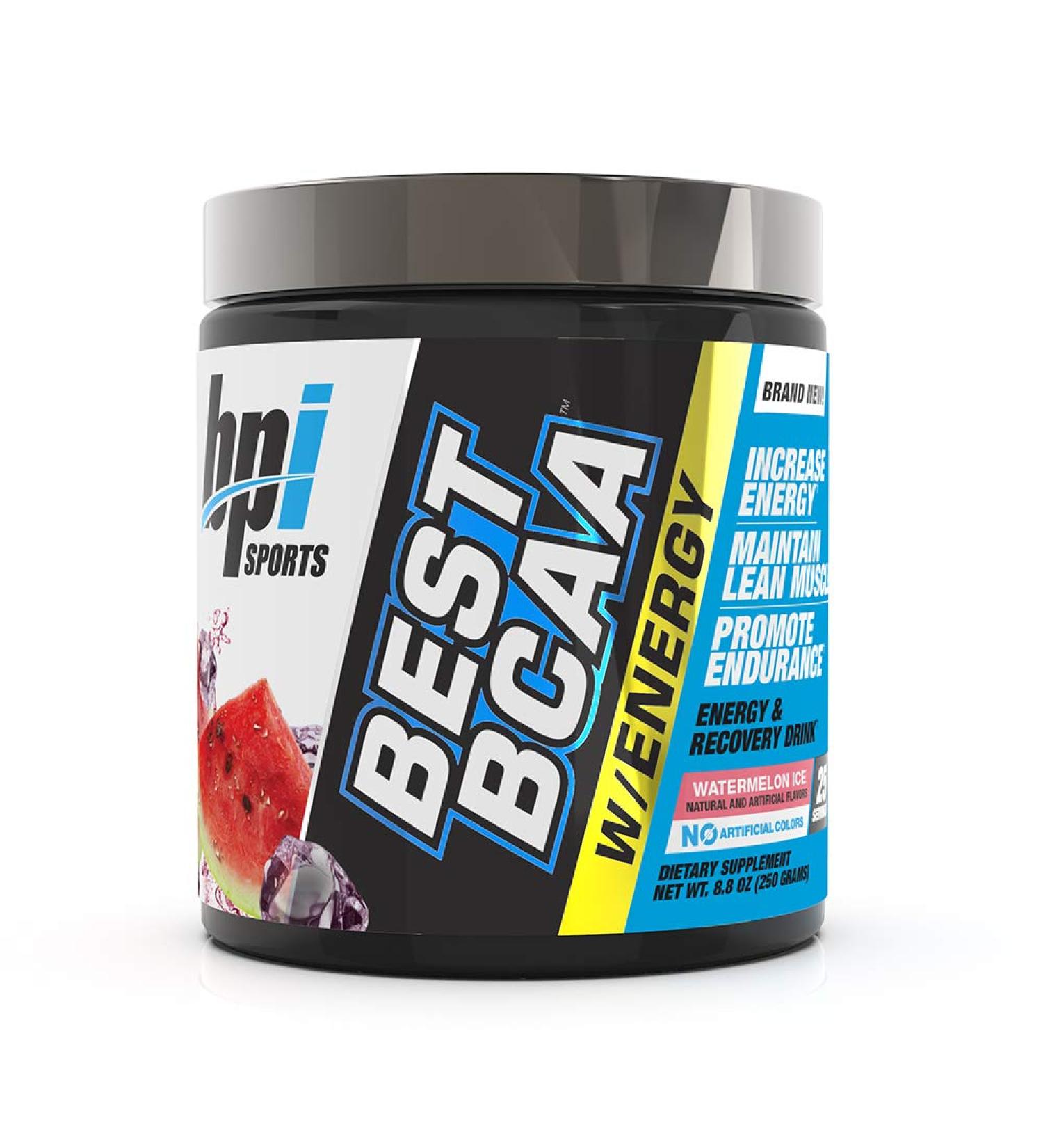 Buy BPI Sports Best BCAA with Energy - Watermelon Ice - Lean Muscle Improved Performance & Recovery | 25 Servings - International Shipping - Buy Online on GoSupps.com