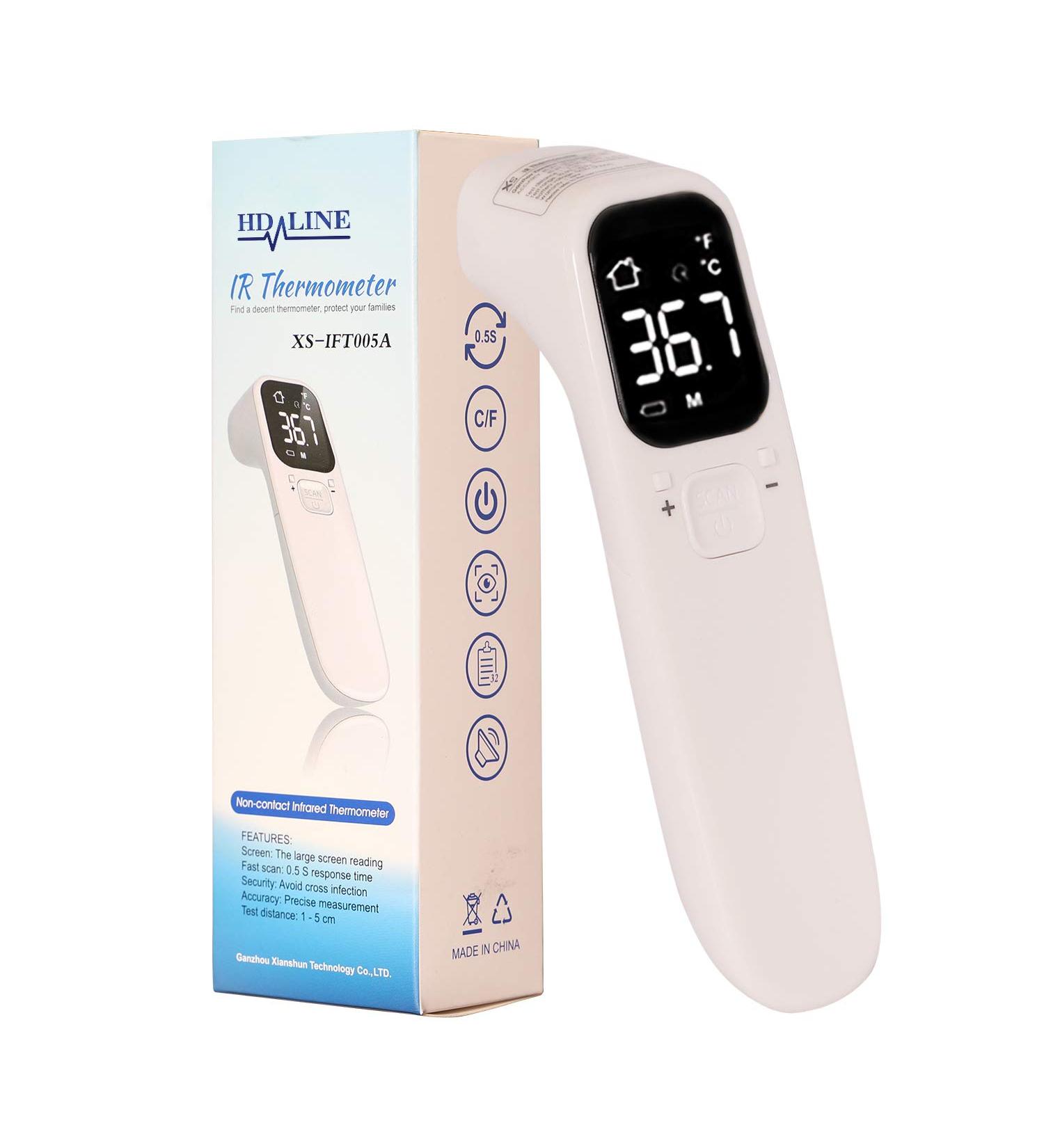 HD-Line Model 5 Infrared Thermometer - Fast & Accurate Fever Alarm for Babies & Adults - Contactless Digital Measurement - Buy Online on GoSupps.com