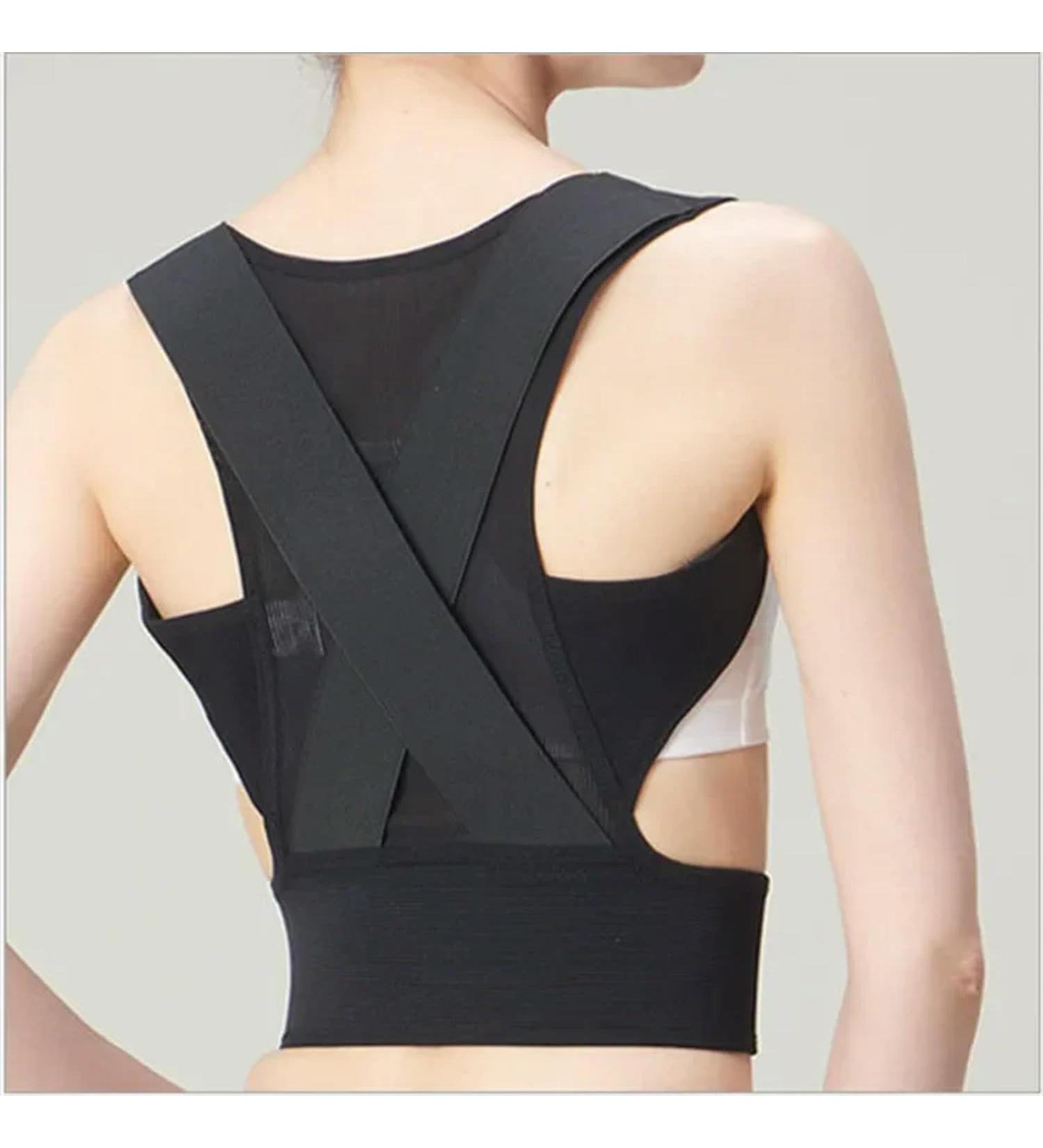 Posture Corrector Adult Children Back Support Belt Corset Orthopedic Brace Shoulder Correct Black S - Buy Online on GoSupps.com