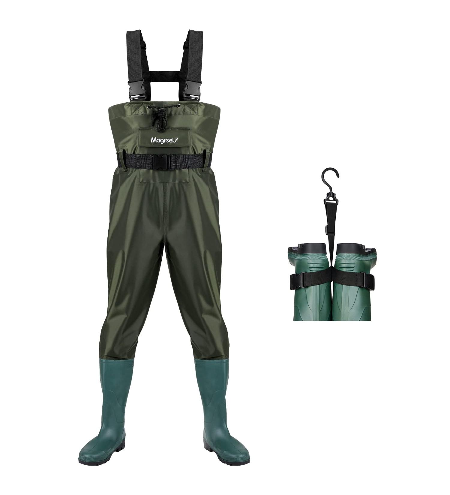 Chest Waders  Hunting Fishing Waders for Men Women with Boots  Waterproof Bootfoot 70D/210T Nylon Wader for Duck Hunting Fly Fishing  Size 7-Size 14 Green/Camo Army Green 12 - Buy Online on GoSupps.com