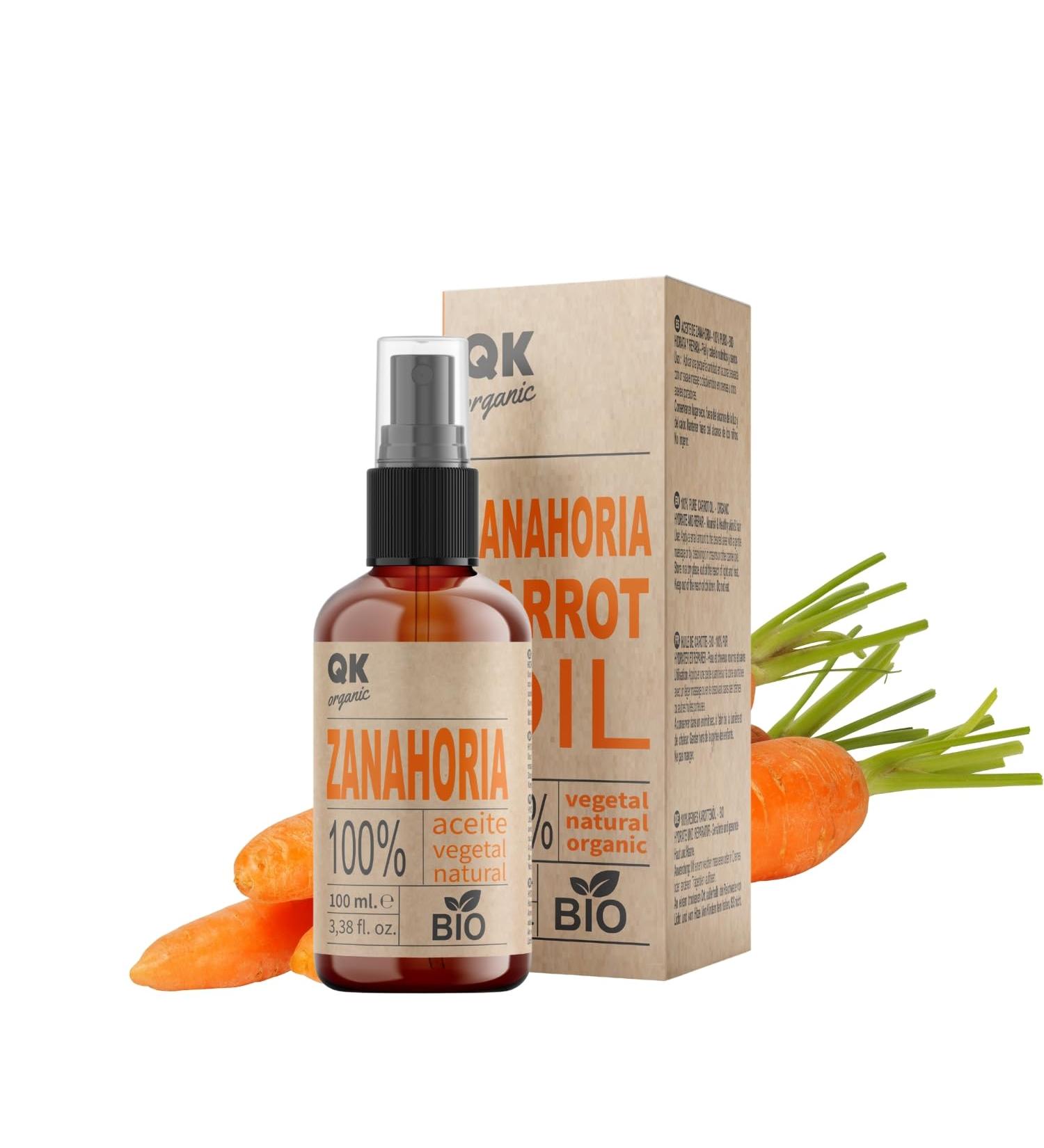 Carrot Oil 100ml - 100% Pure Natural Solar Tanner | Moisturizes & Rejuvenates Skin | Repairs Hair in Glass Bottle - Buy Online on GoSupps.com