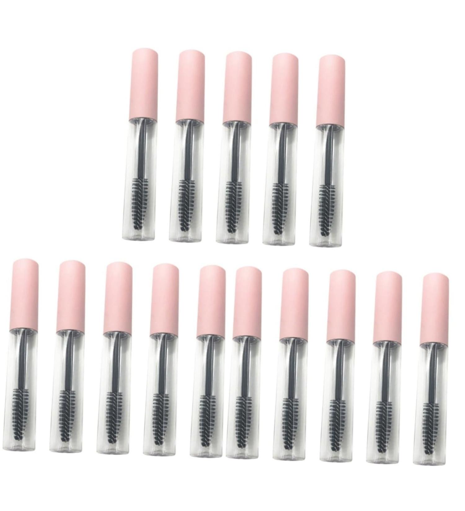 FOMIYES Makeup Applicator 15 Pcs Mascara Tube Eyelash Brush Tube Eyeshadow Eyelash Cream Containers Mini Lip Gloss 10X1.5X1.5CMx3pcs Pinkx3pcs - Buy Online on GoSupps.com