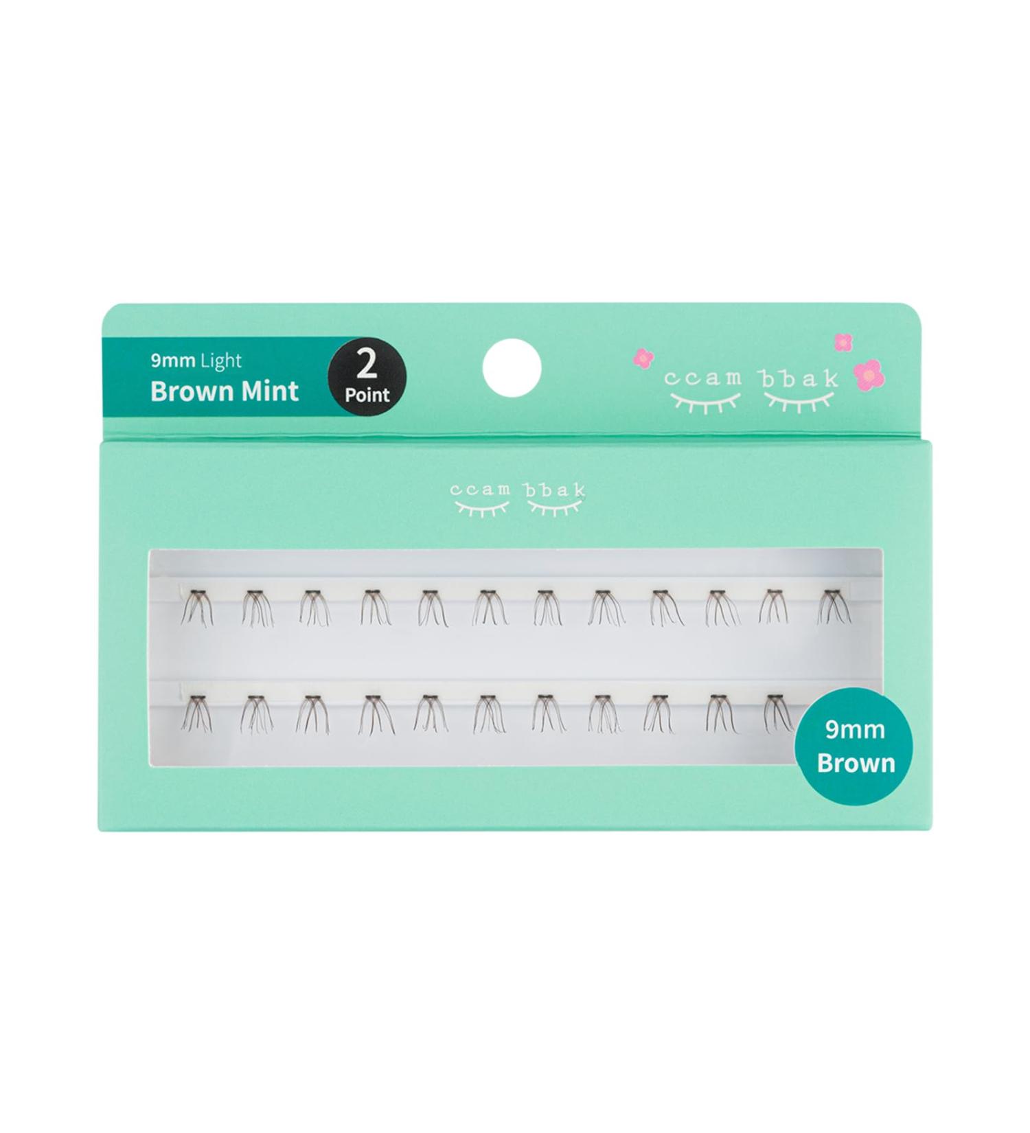 CCAMBBAK Original Light/Thick Eyelashes - 9mm Brown 2Point | Buy Internationally - Buy Online on GoSupps.com