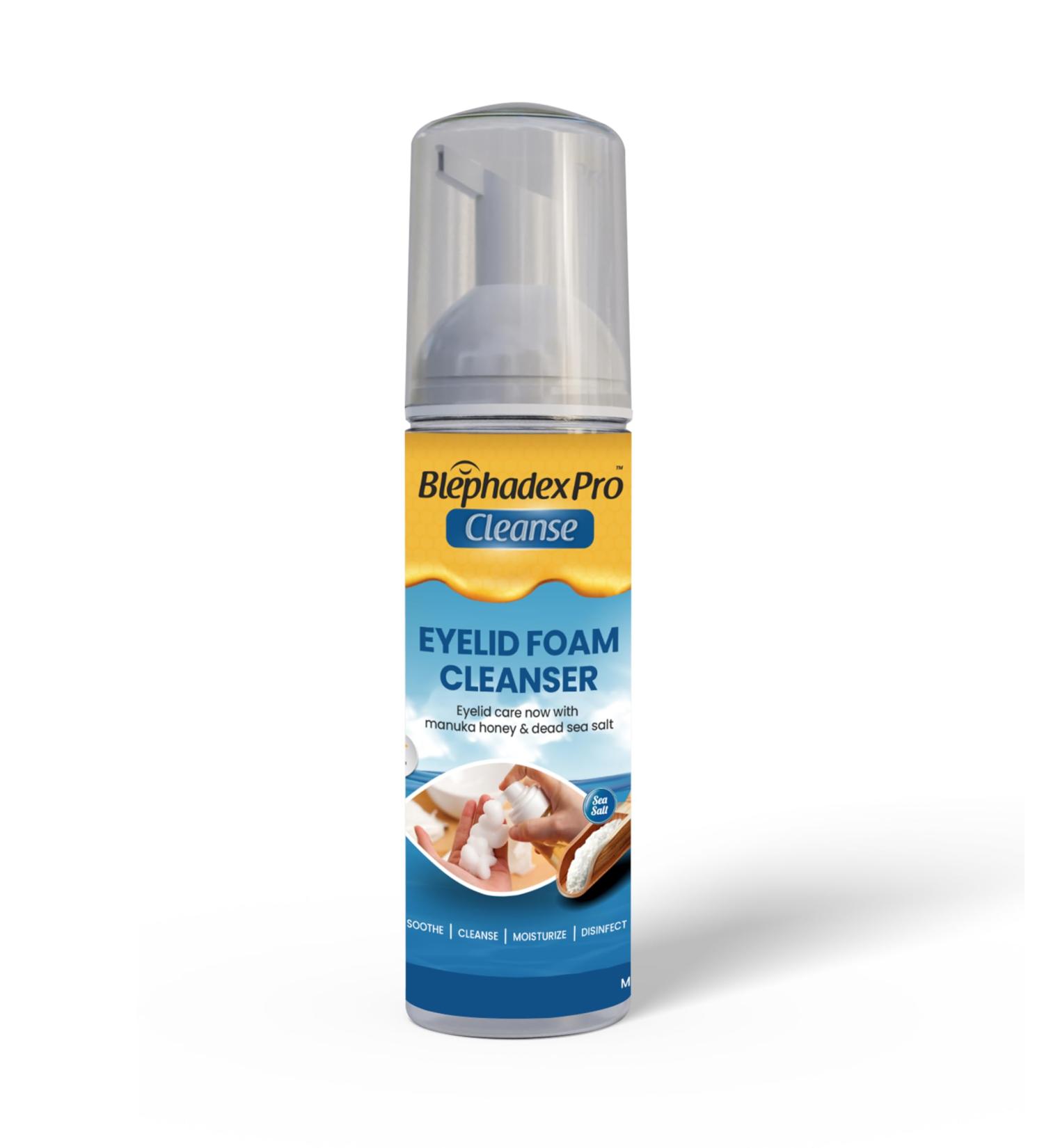 Visual Advantage Lunovus Eyelid Foam Cleanser with Manuka Honey and Dead Sea Salt Gentle Daily Cleansing - Buy Online on GoSupps.com