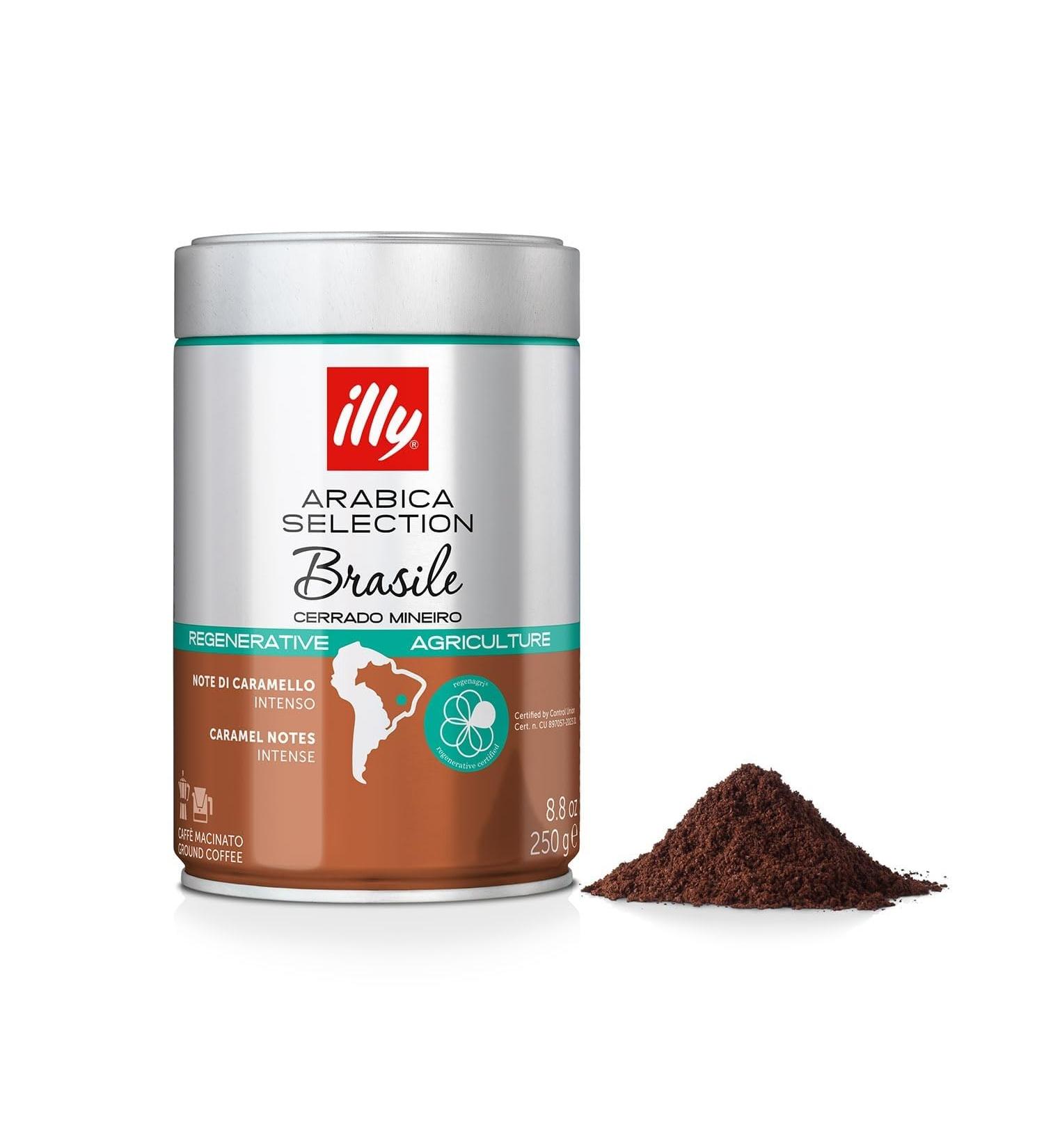 illy Arabica Selections Brasile Cerrado Mineiro Caf moulu r g n rant agricole 250 ml (1 pi ce) 8.8 g (Lot de 1) - Buy Online on GoSupps.com