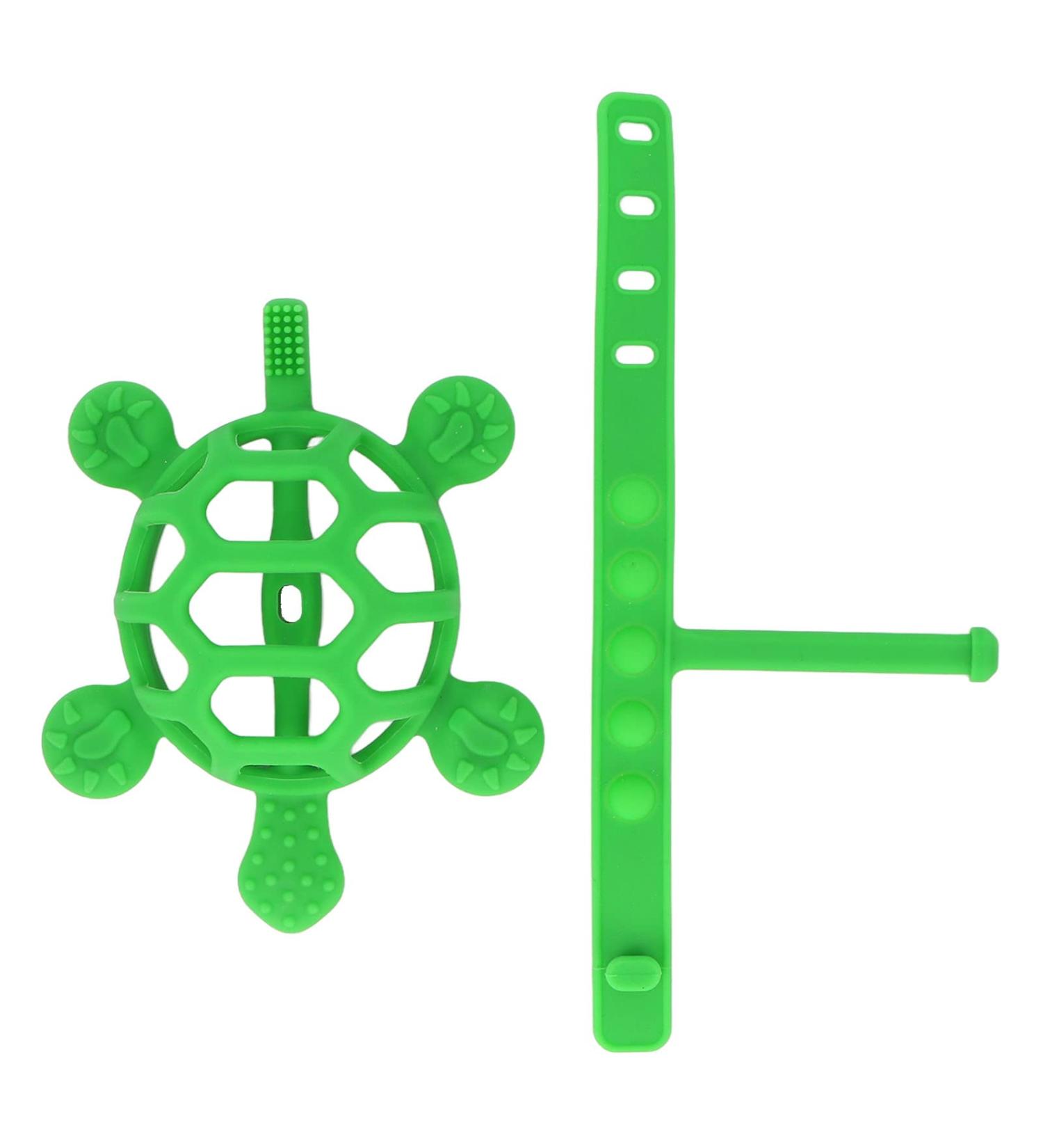 CHICIRIS Baby Teether - Adjustable Food Grade Silicone Toothbrush Cute Design for Sleep (Light Green) | Safe International Shipping - Buy Online on GoSupps.com