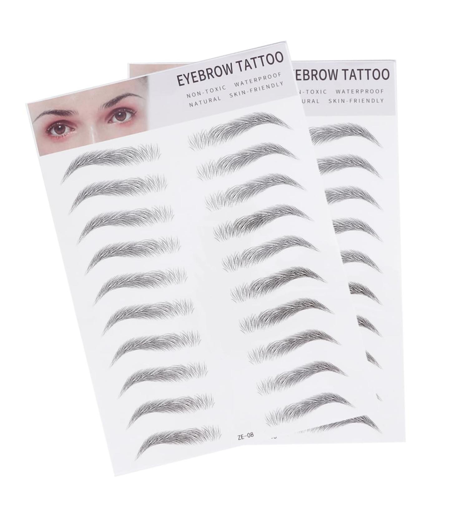 Didiseaon 6 Pcs 3d Eyebrow Stickers Hair Accessories Eyebrow Transfer Stickers Tool Eyebrow Trimming 6d ze008x3pcs Blackx3pcs - Buy Online on GoSupps.com